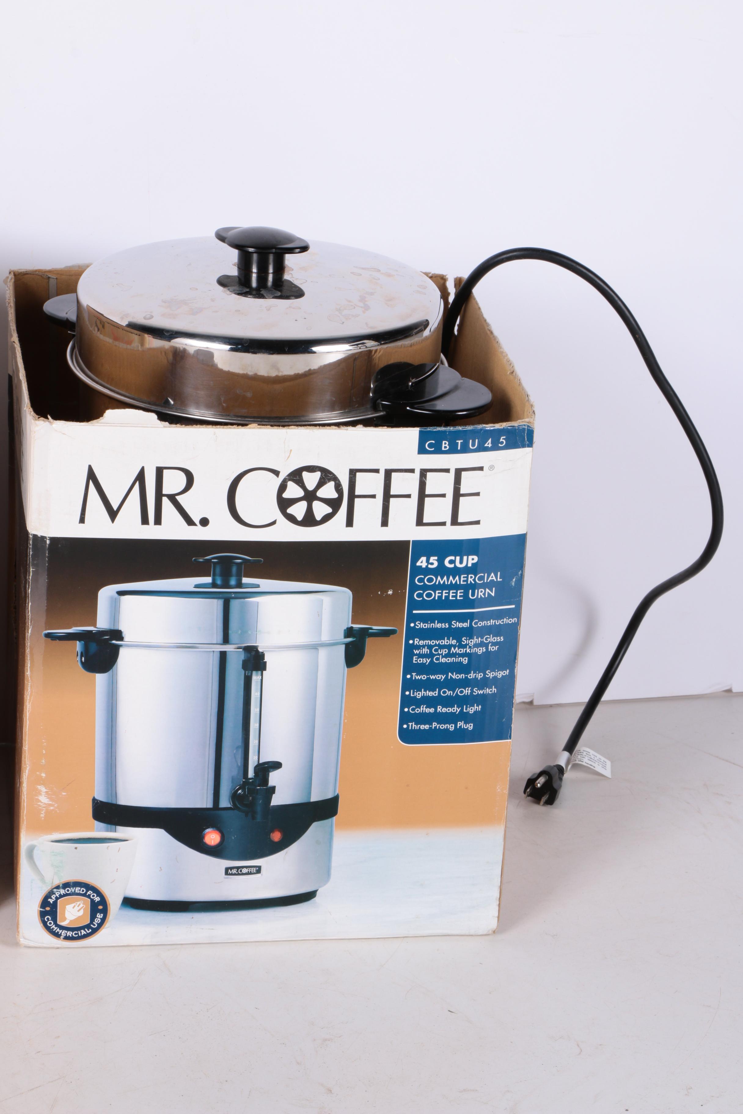 Hamilton Beach, Mr. Coffee, and West Bend Coffee Urns