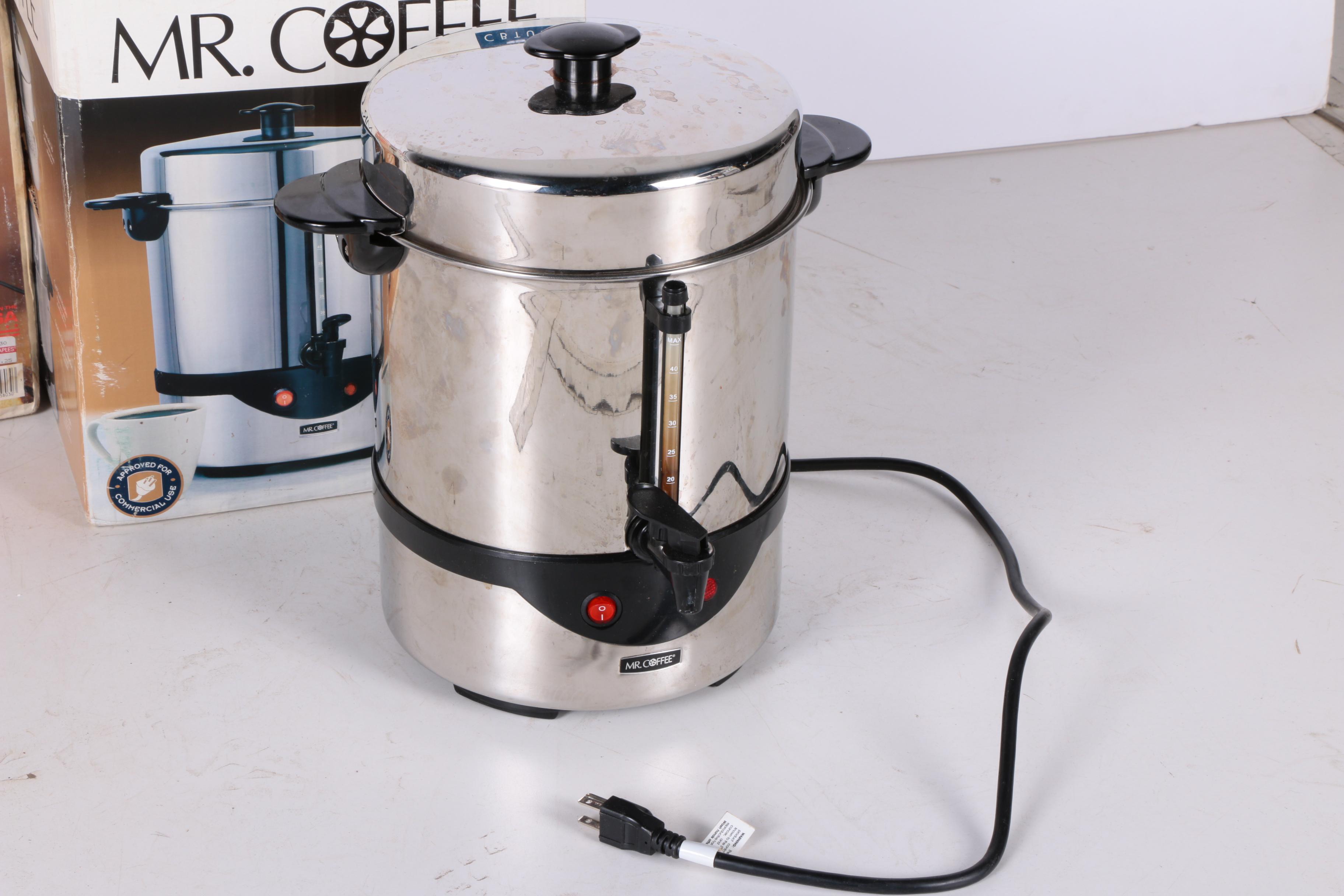 Hamilton Beach, Mr. Coffee, and West Bend Coffee Urns