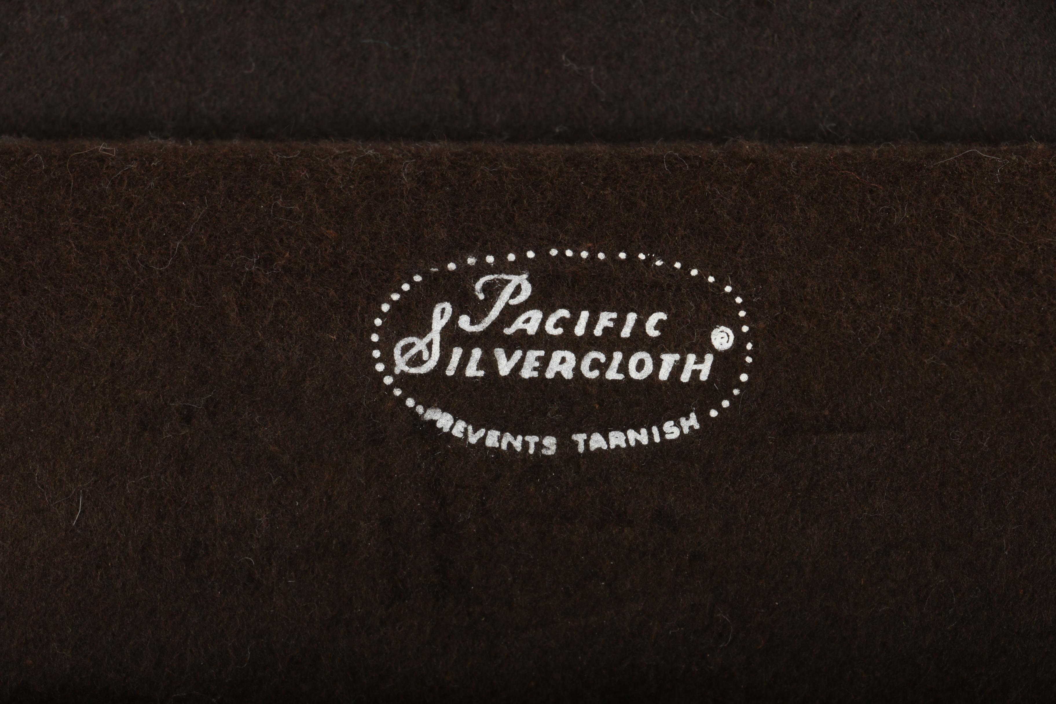 Wm. Rogers Silver Plate Flatware and Wooden Flatware Storage Chest