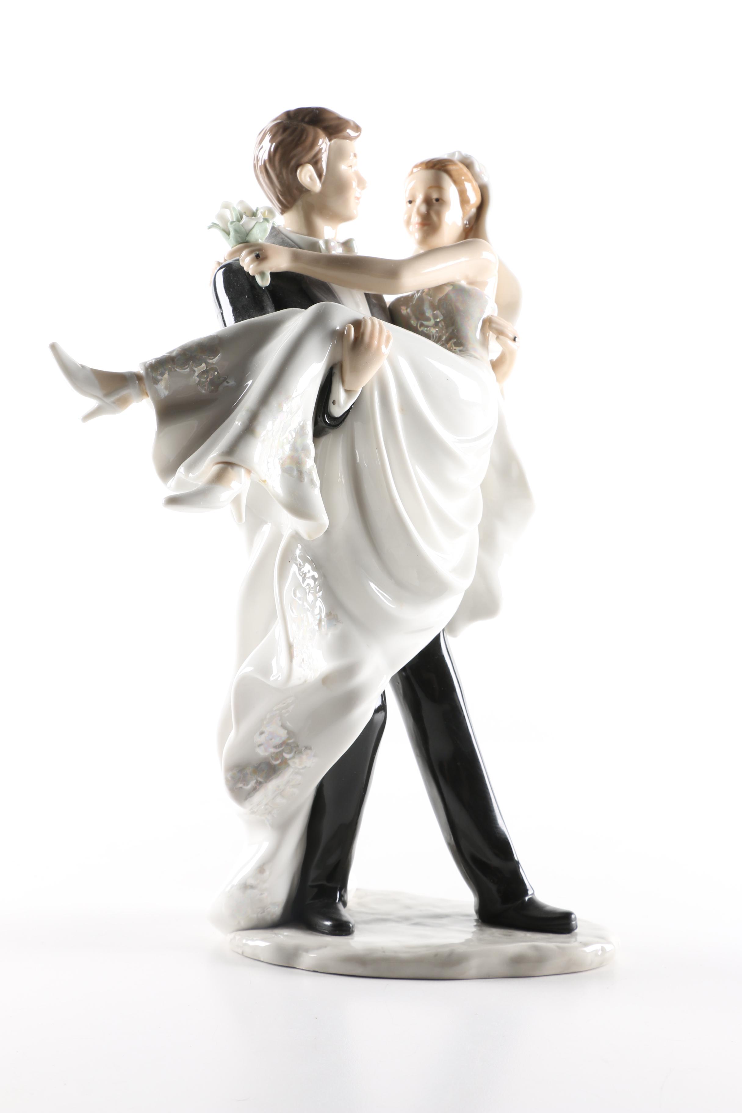 Porcelain Bride and Groom Figurine