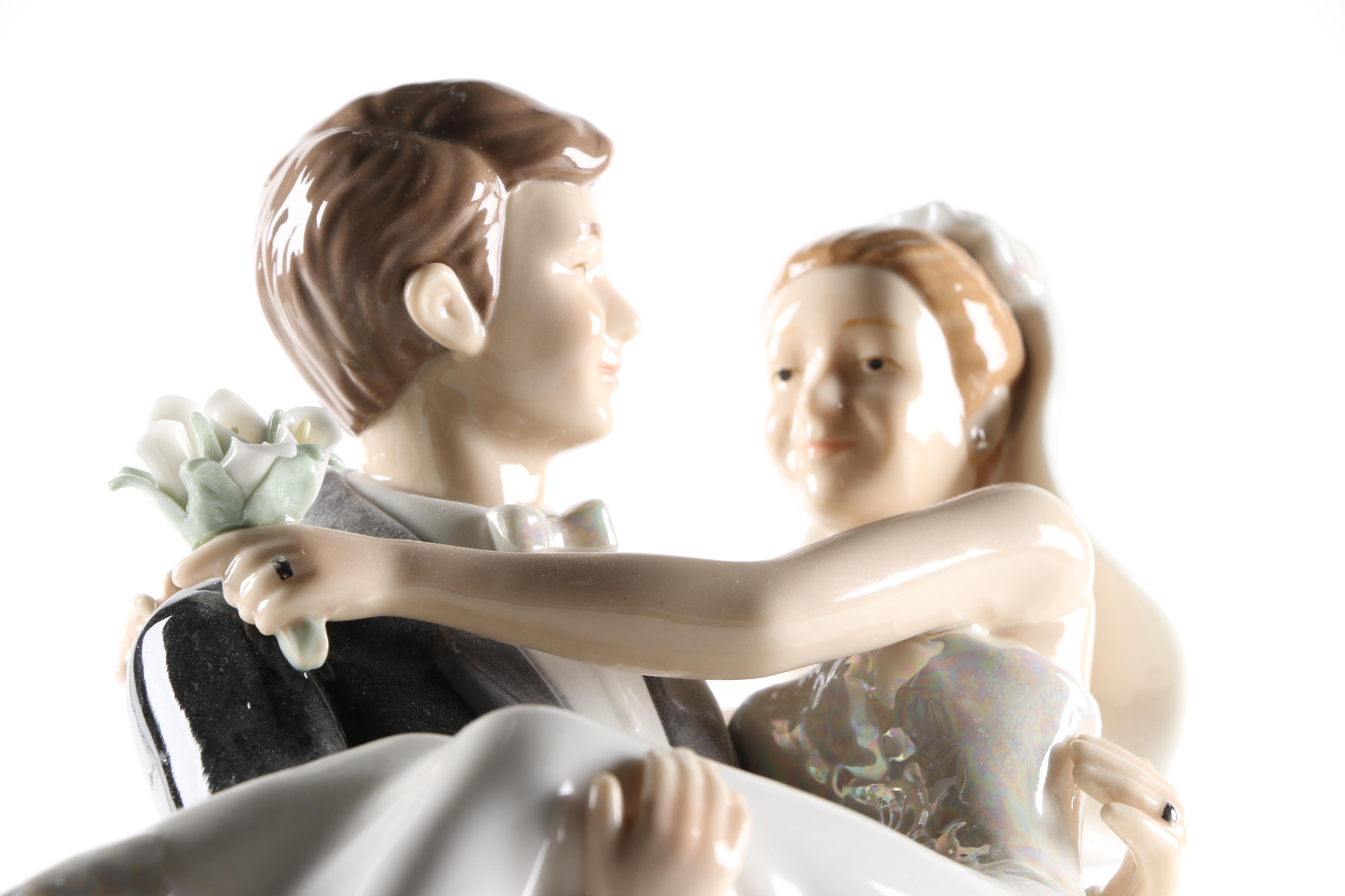 Porcelain Bride and Groom Figurine