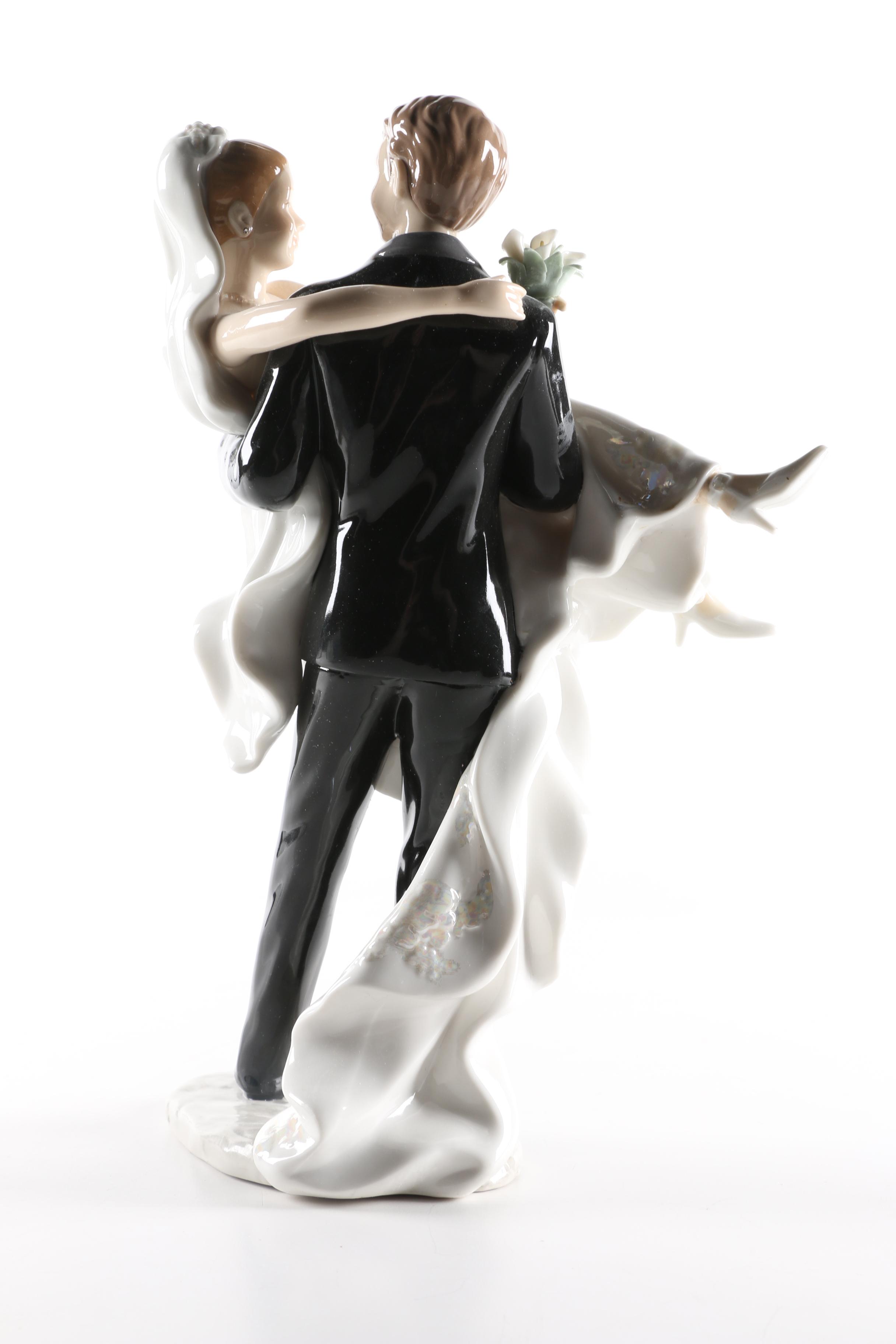 Porcelain Bride and Groom Figurine