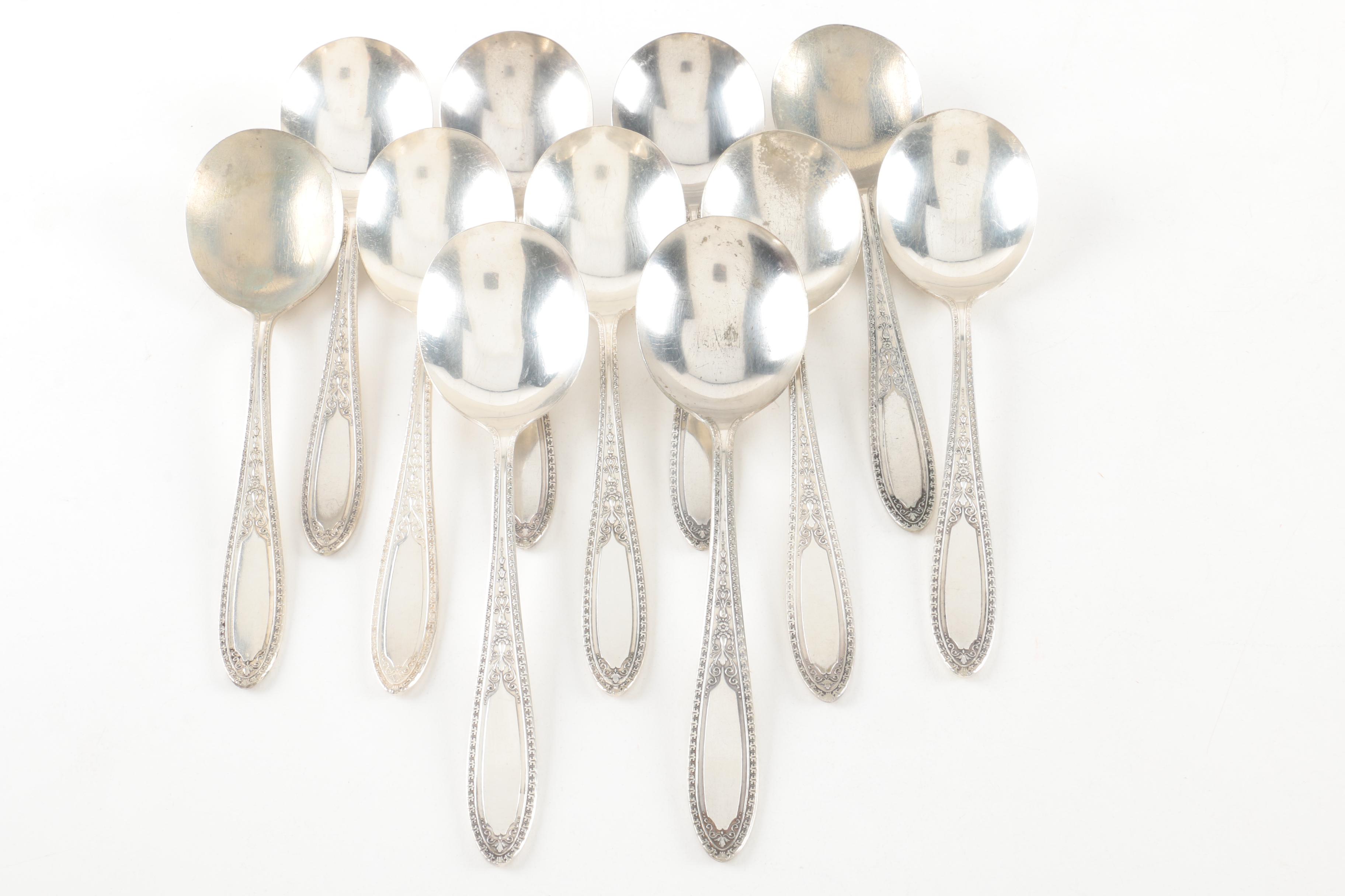 Wm A. Rogers "Ramona/Brentwood/Lakewood" Silver-Plated Flatware Set