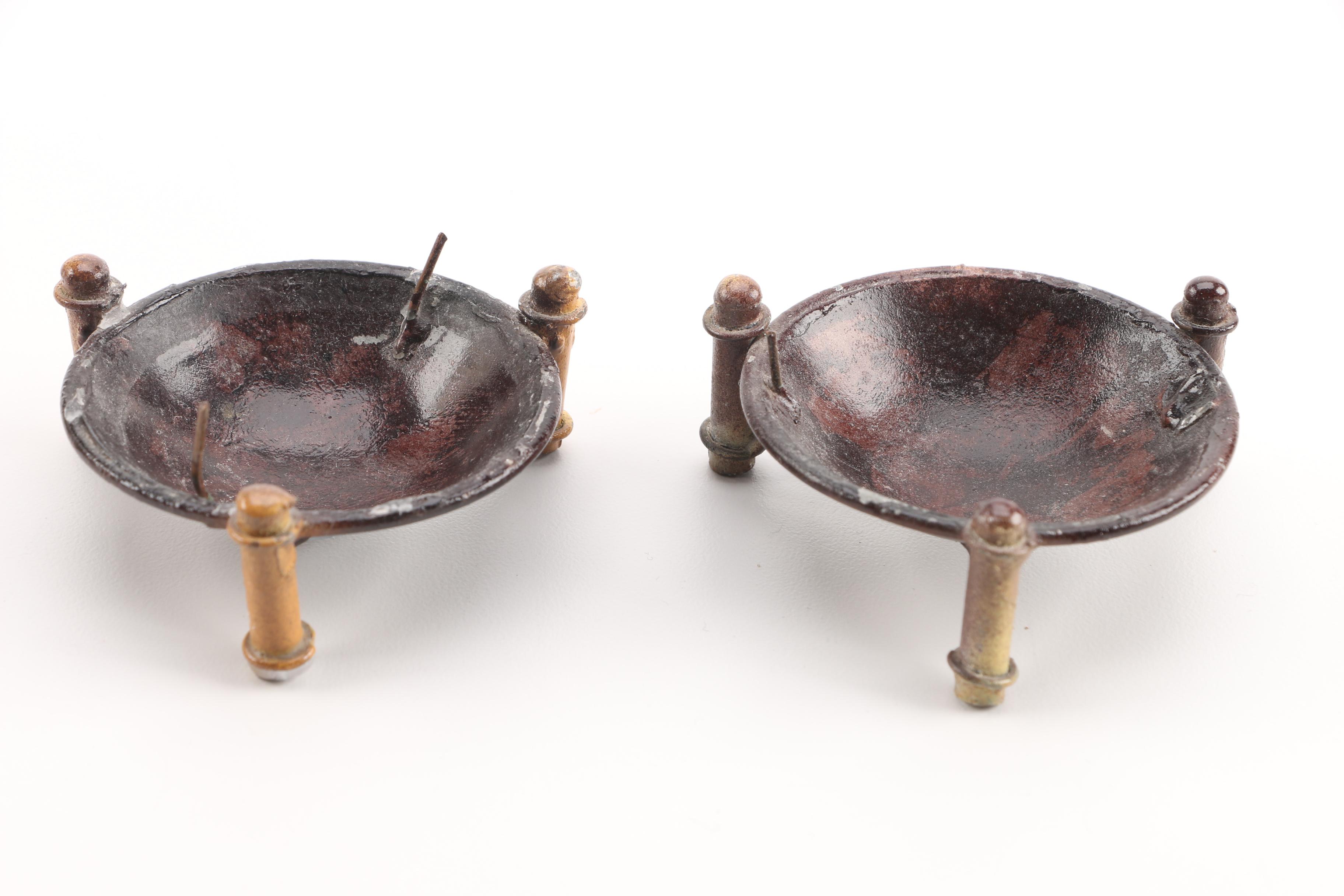 Asian Inspired Shell Candleholders