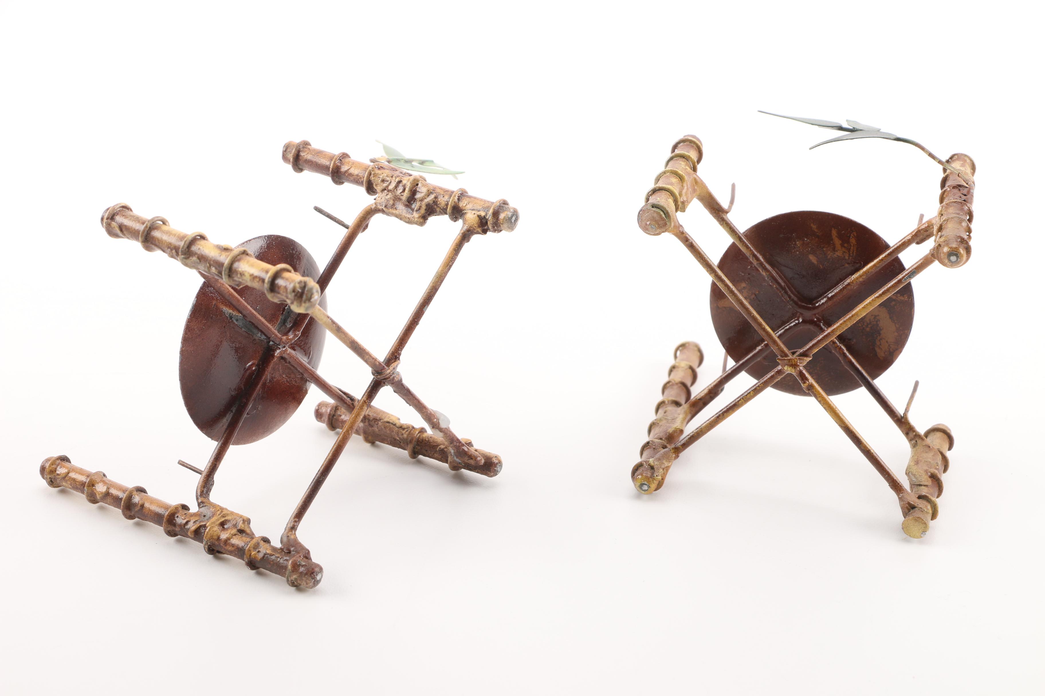 Asian Inspired Shell Candleholders