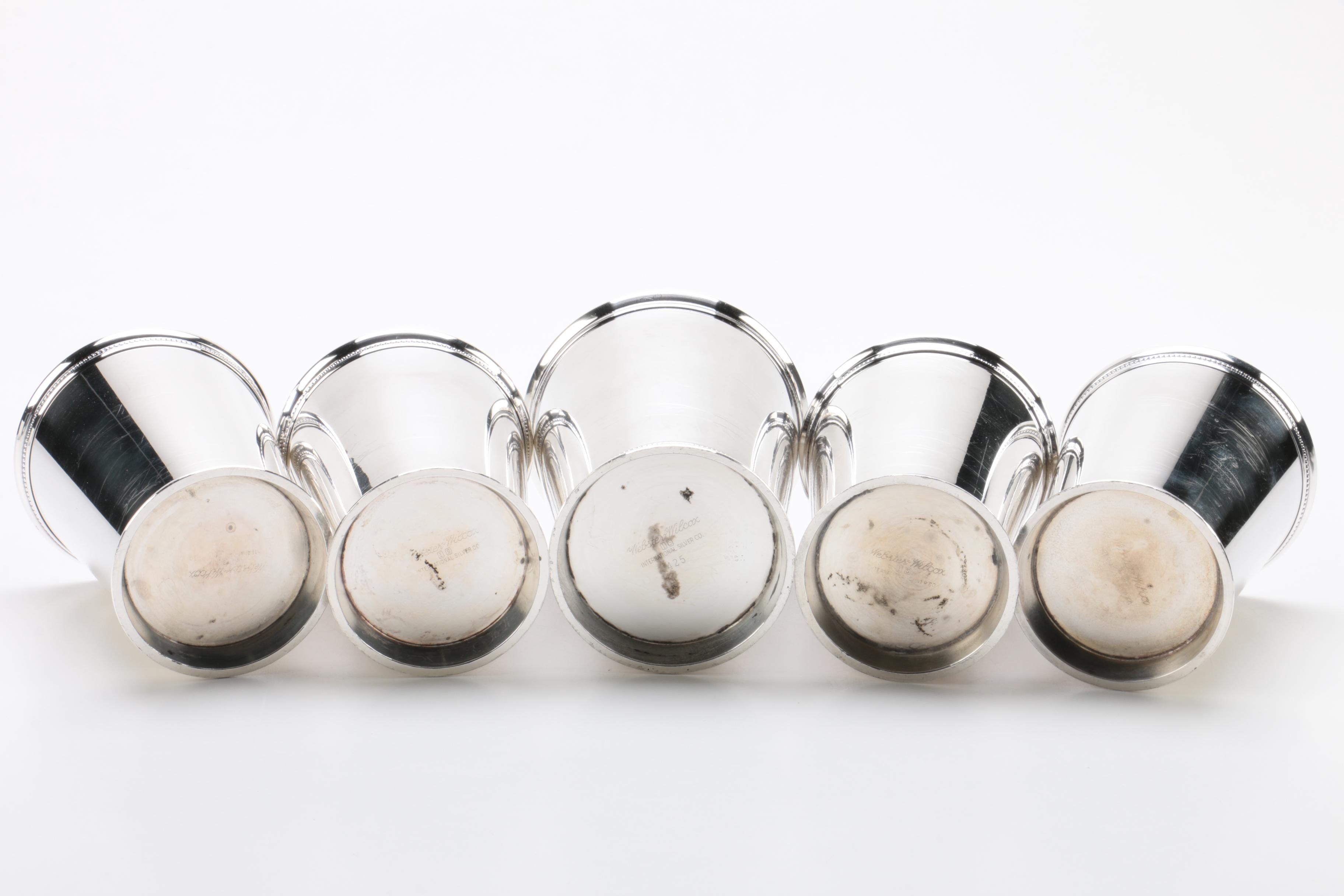 Webster-Wilcox Silver Plate Mint Julep Cups