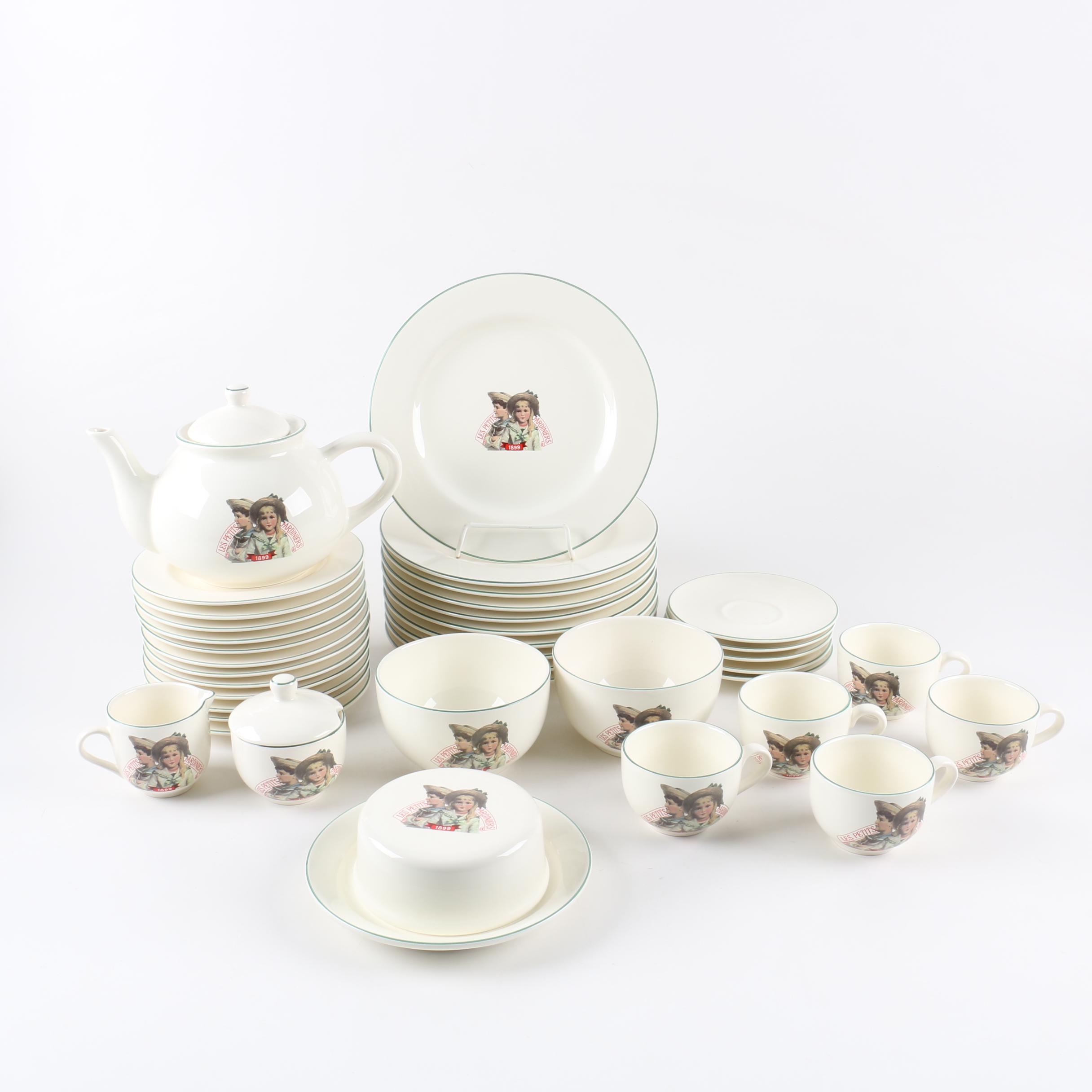 Création de Beaupré Paris "Les Petits Jardiniers" Dinnerware