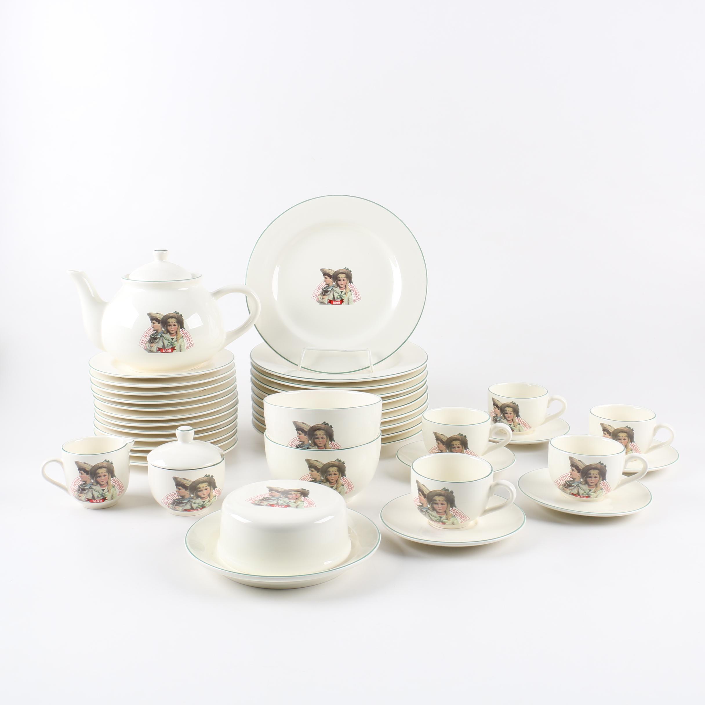 Création de Beaupré Paris "Les Petits Jardiniers" Dinnerware