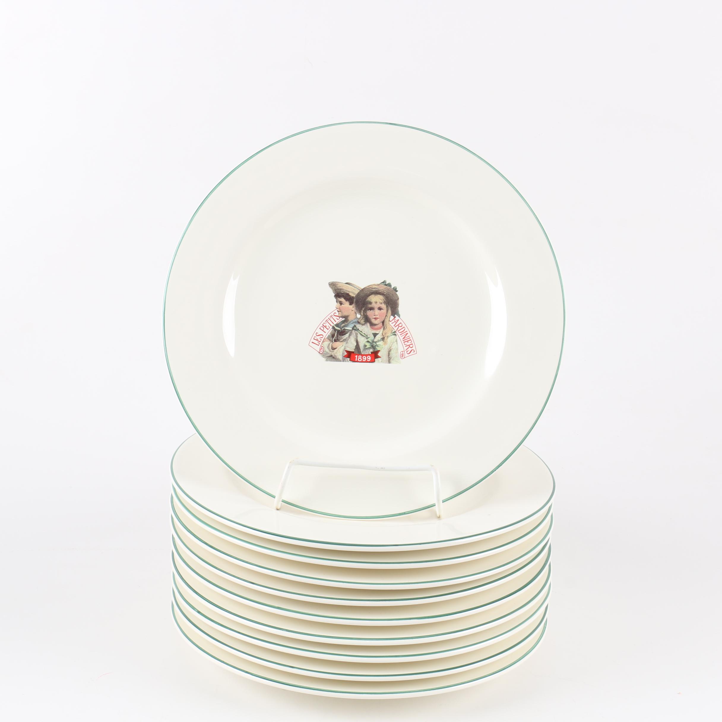 Création de Beaupré Paris "Les Petits Jardiniers" Dinnerware
