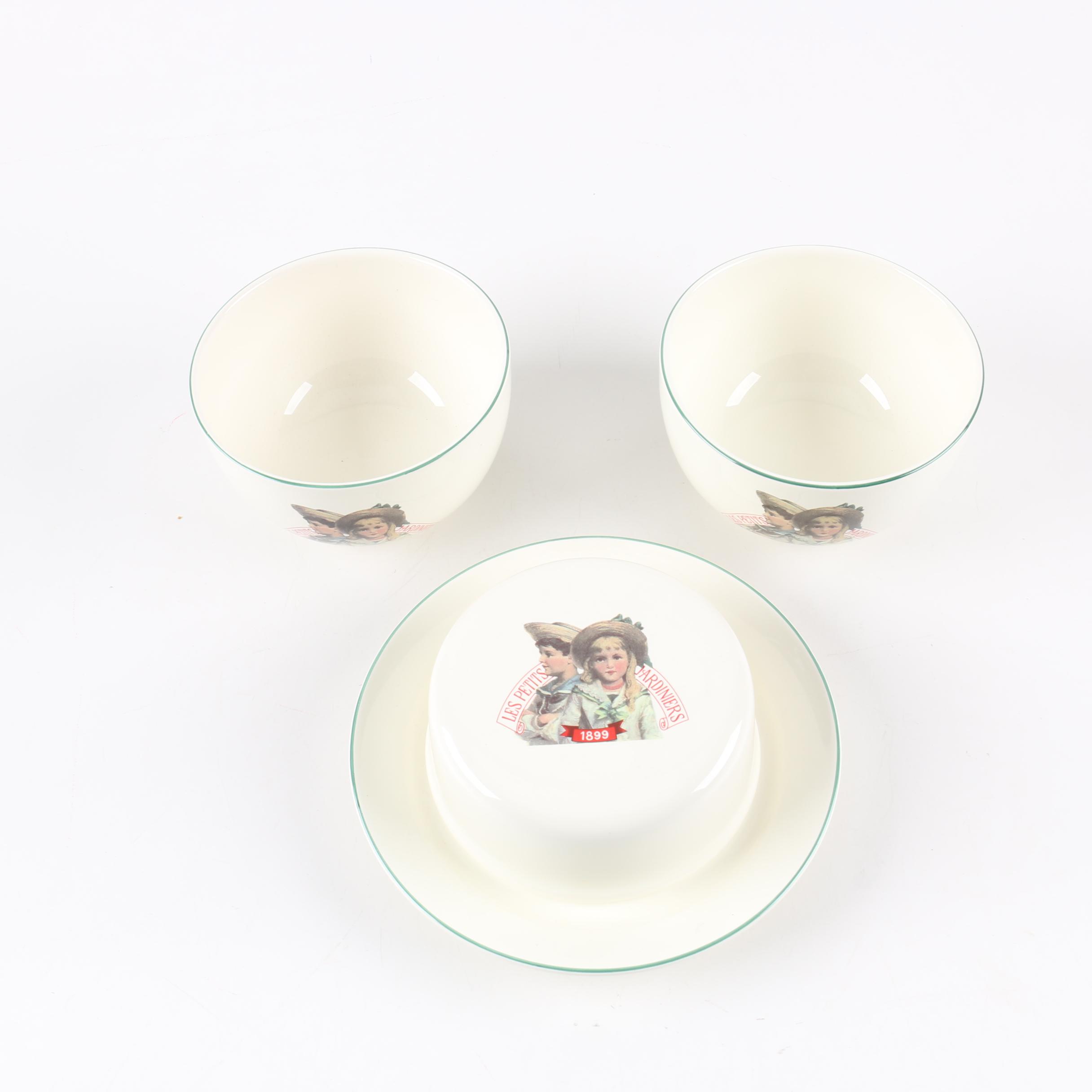 Création de Beaupré Paris "Les Petits Jardiniers" Dinnerware