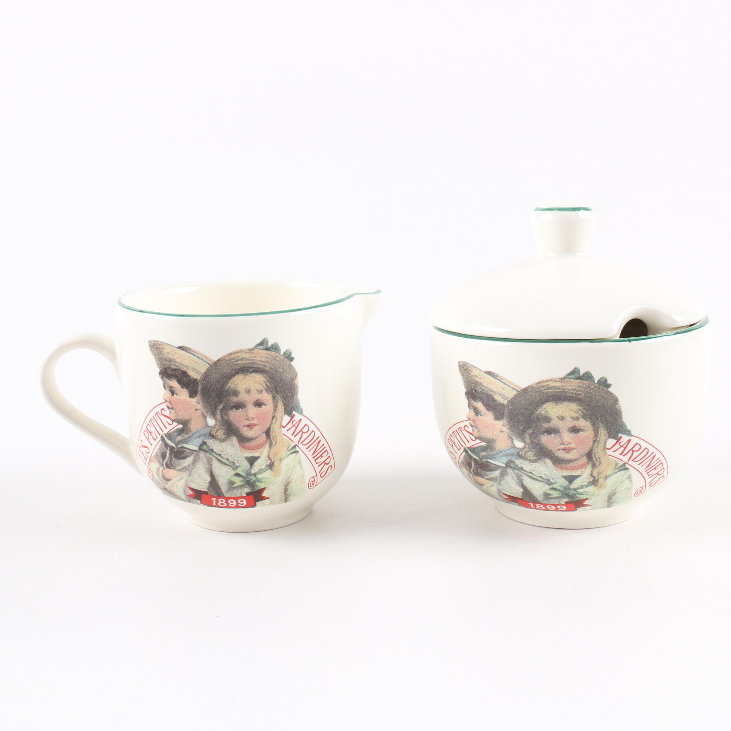 Création de Beaupré Paris "Les Petits Jardiniers" Dinnerware