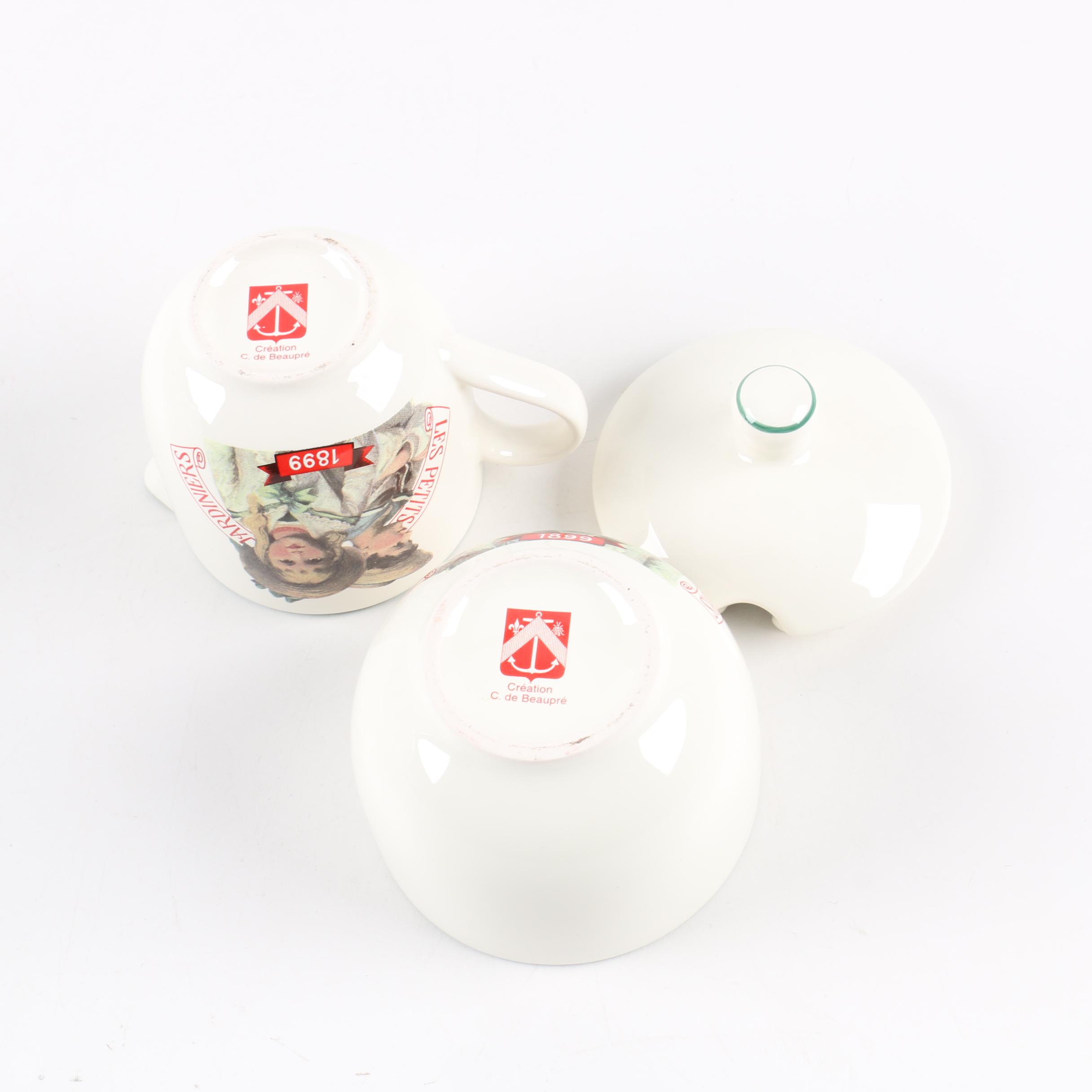 Création de Beaupré Paris "Les Petits Jardiniers" Dinnerware