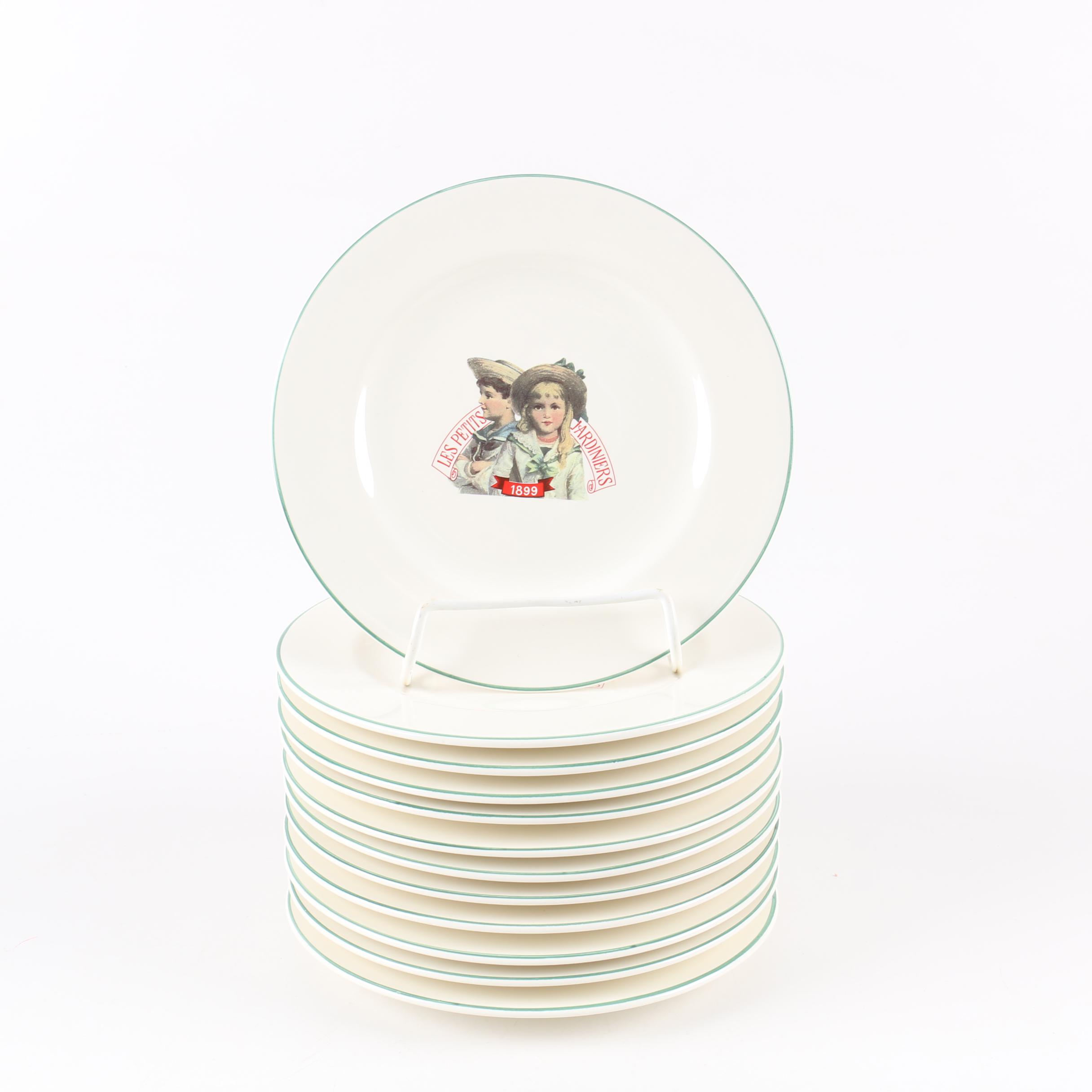 Création de Beaupré Paris "Les Petits Jardiniers" Dinnerware