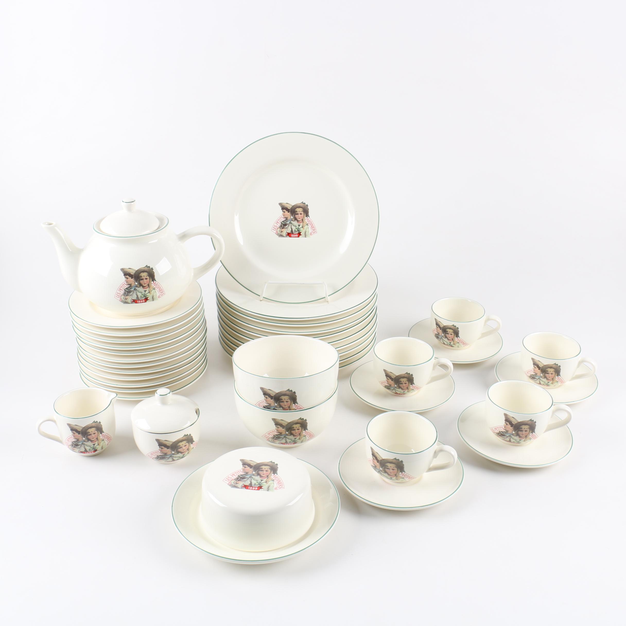 Création de Beaupré Paris "Les Petits Jardiniers" Dinnerware