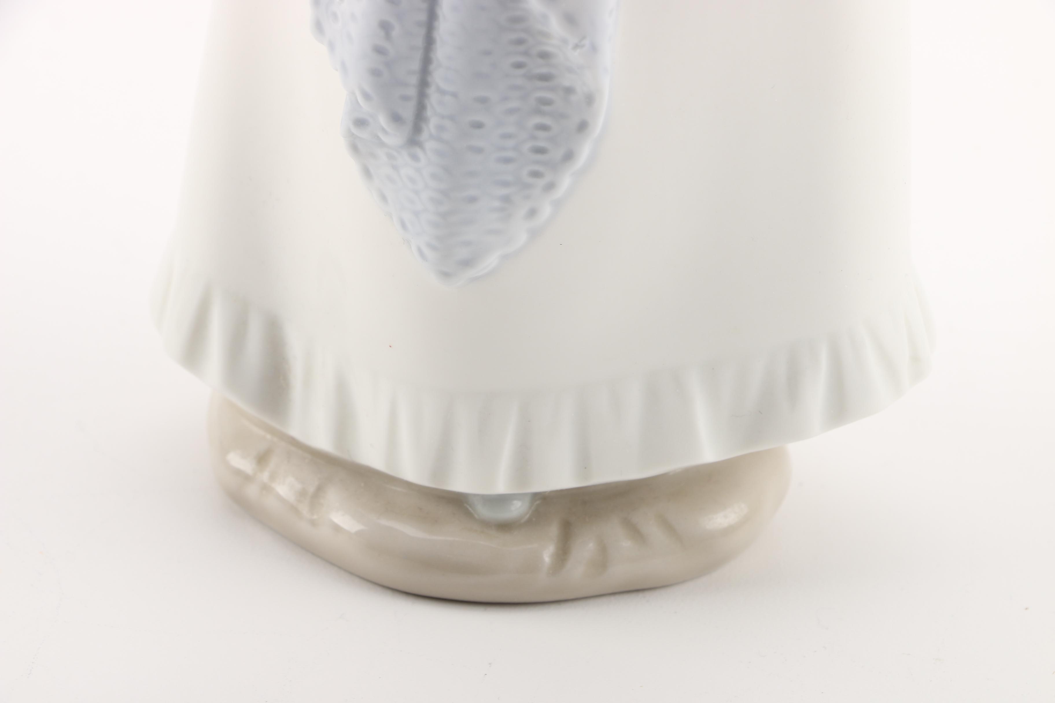 NAO by Lladró "Girl with Puppy Dog and Blanket" Figurine