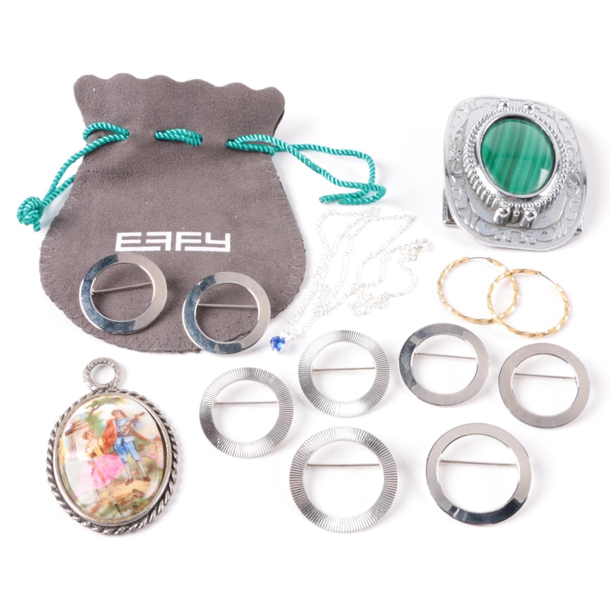 Collection of Sterling Silver and Costume Jewelry Featuring Effy