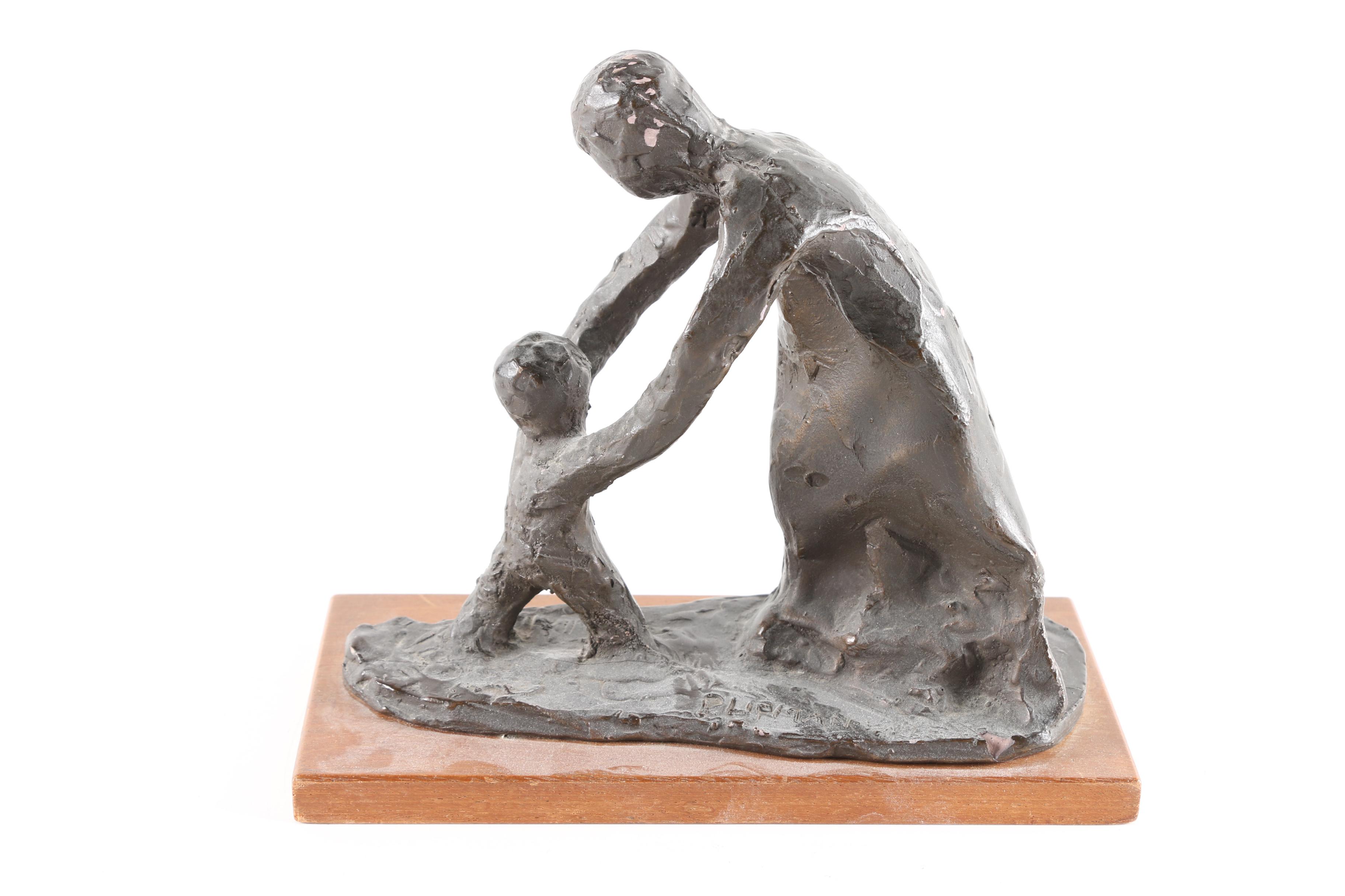 Figural Metal, Plaster and Wood Sculptures