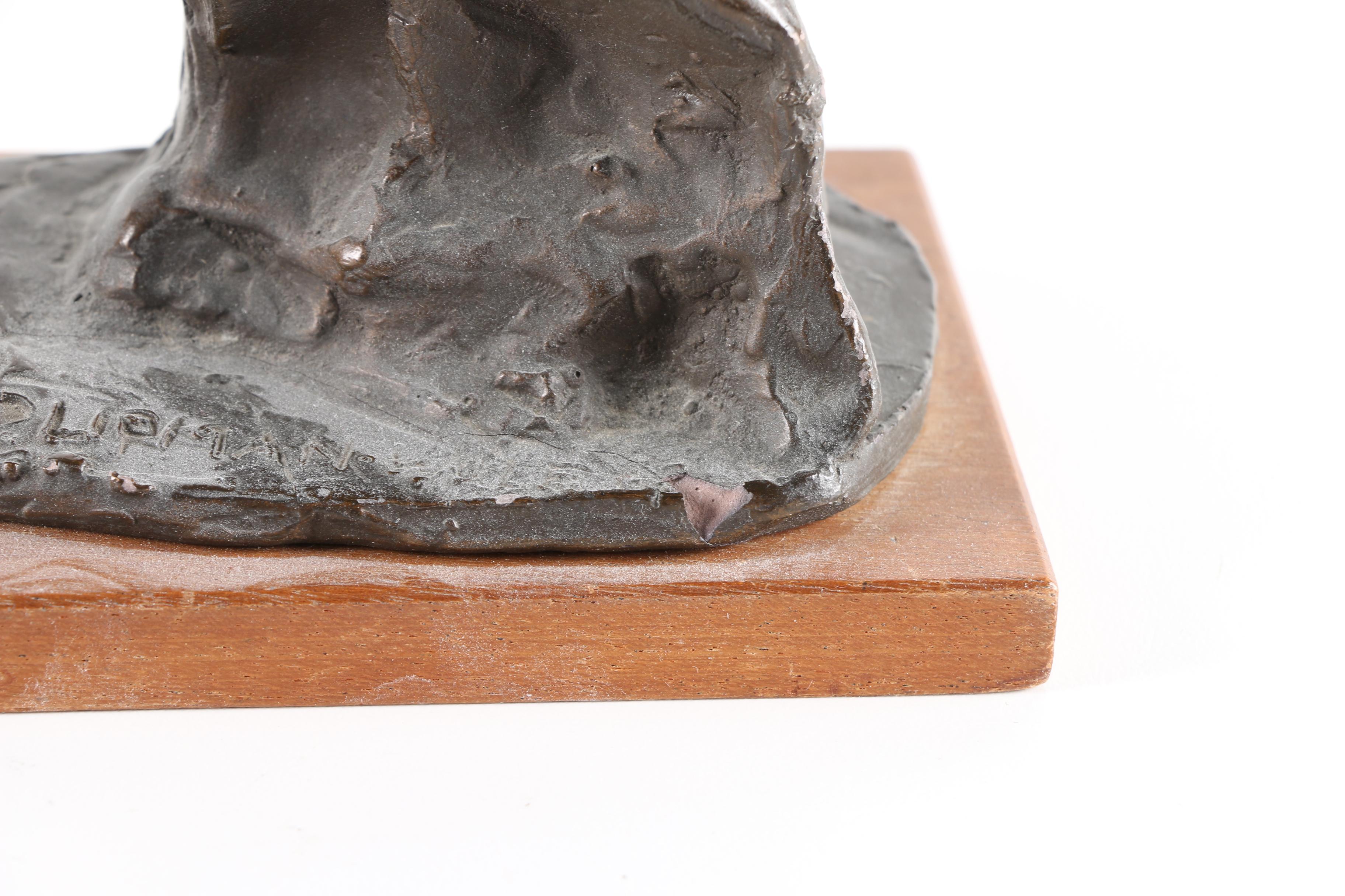 Figural Metal, Plaster and Wood Sculptures