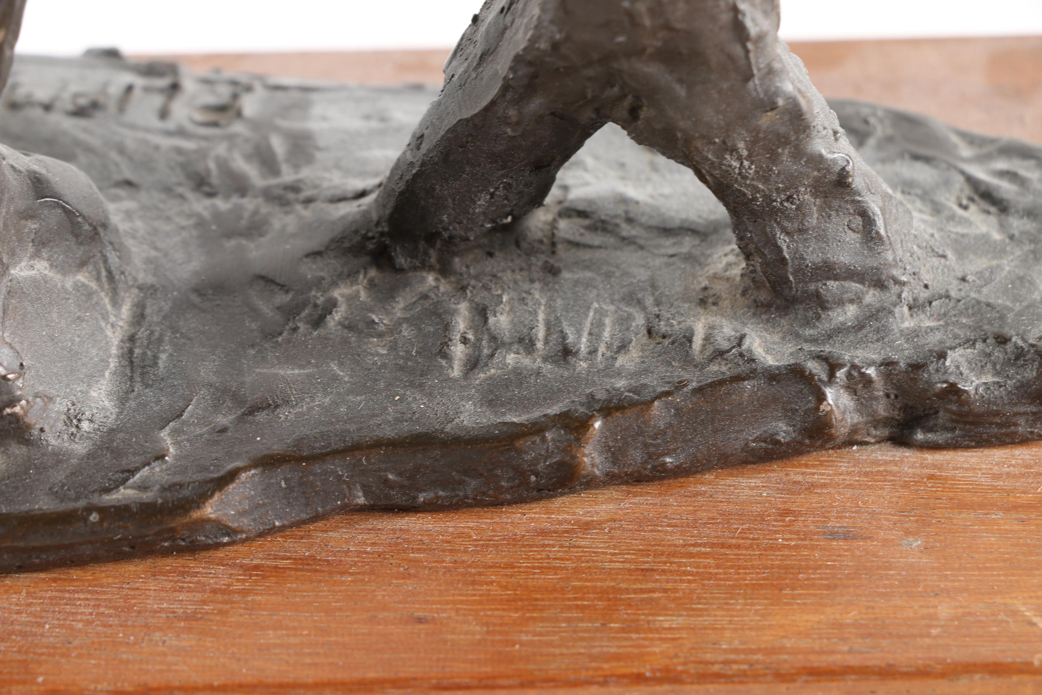 Figural Metal, Plaster and Wood Sculptures