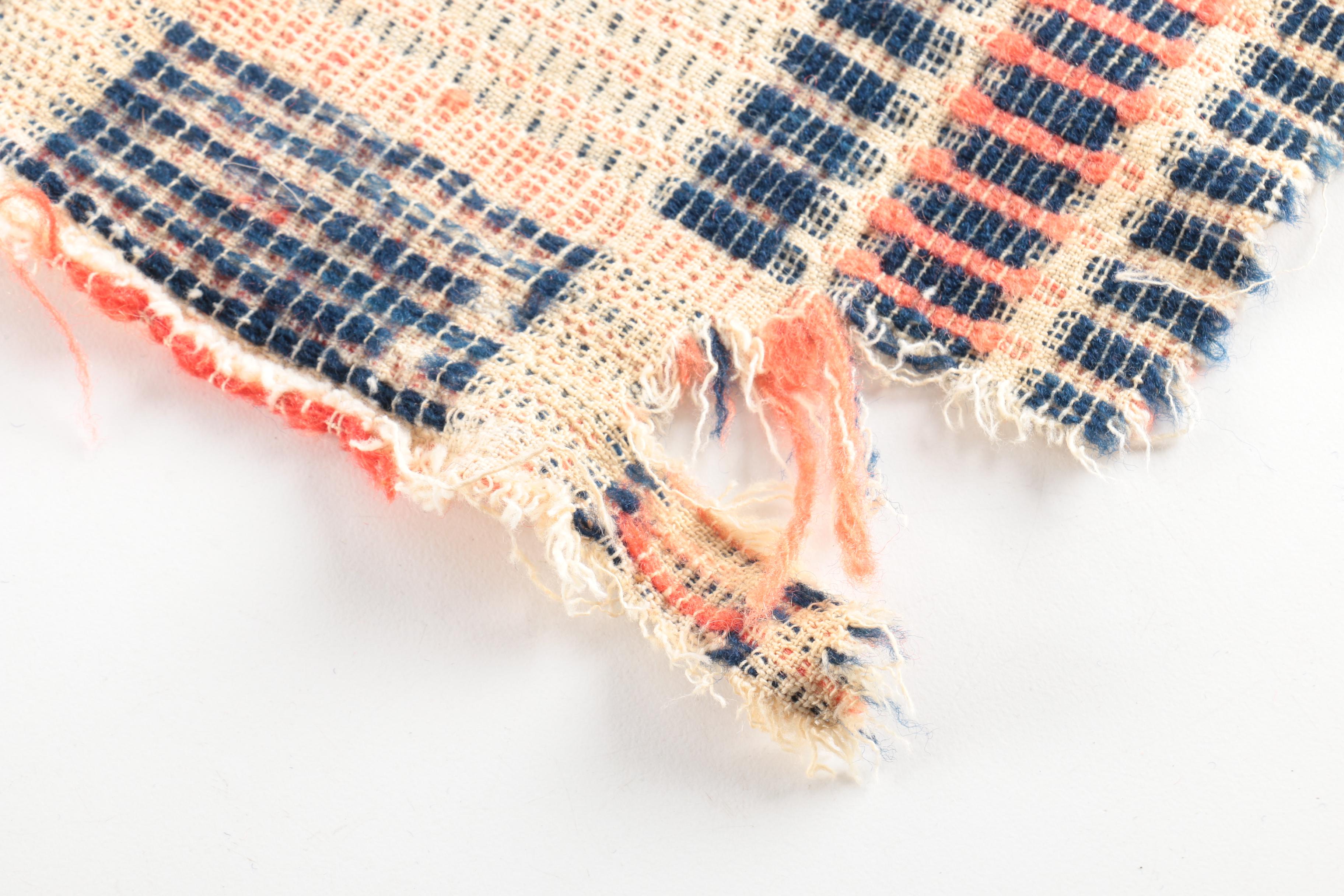 Antique Handwoven Wool and Cotton Coverlets