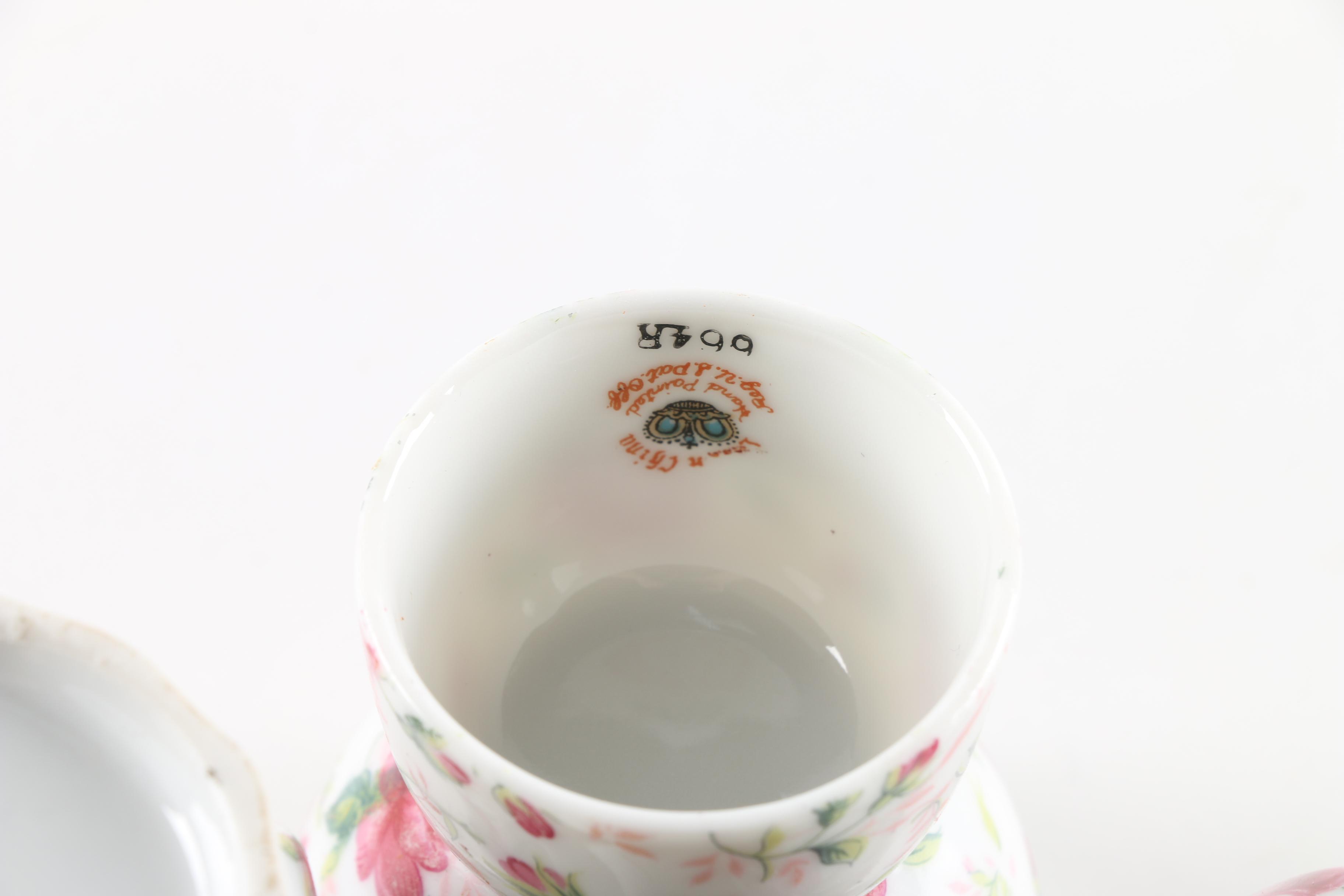 Lefton China "Rose Chintz" Serveware