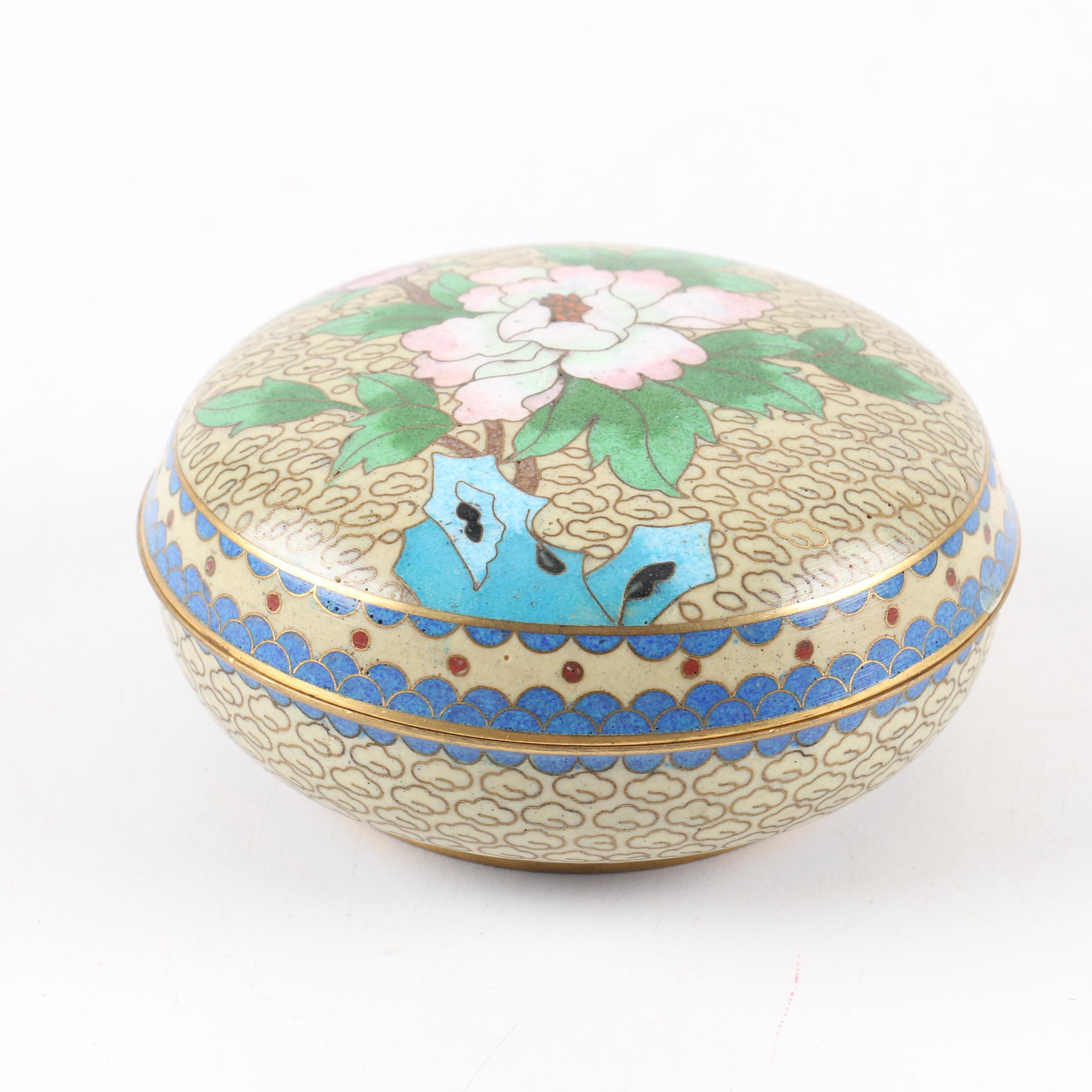 Chinese Cloisonné Trinket Box