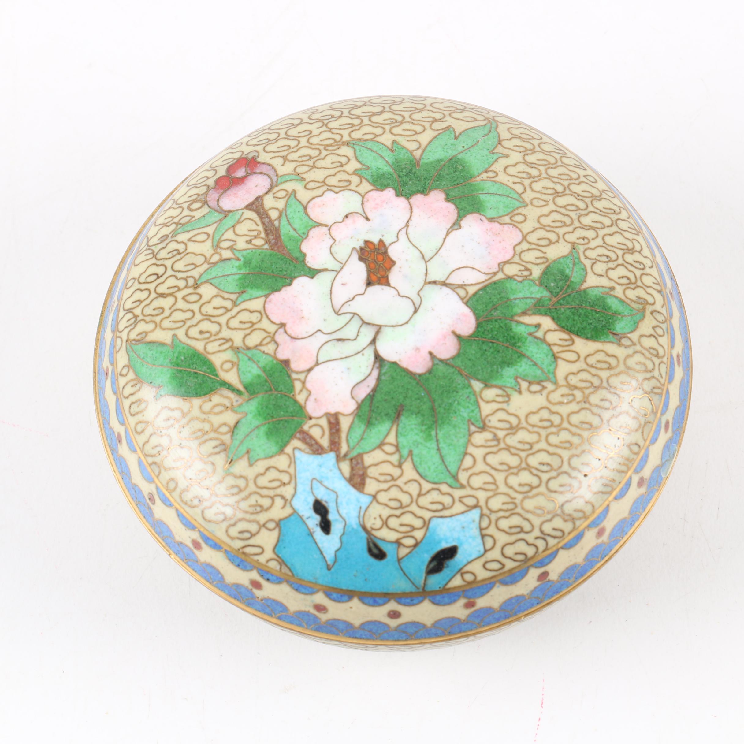 Chinese Cloisonné Trinket Box