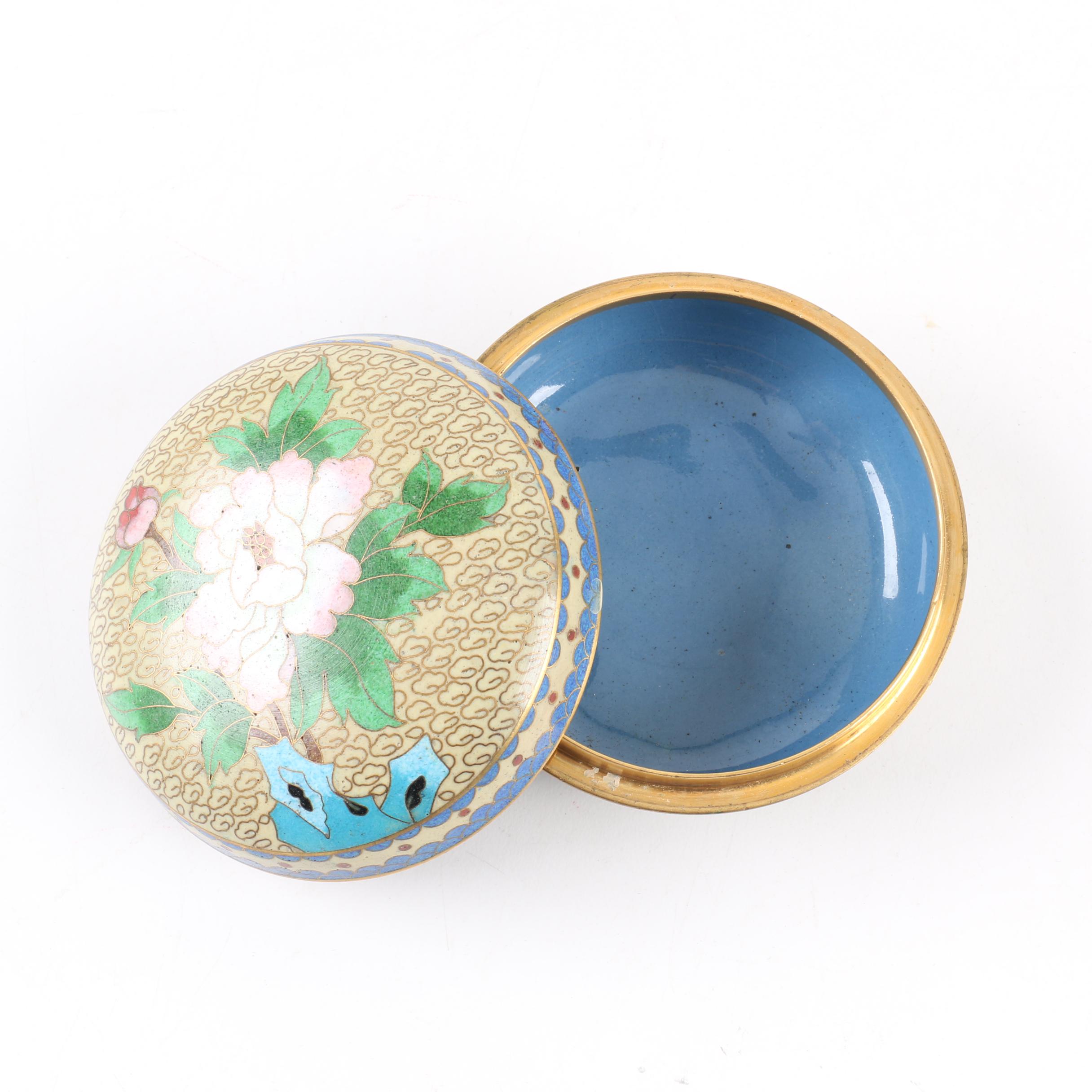 Chinese Cloisonné Trinket Box