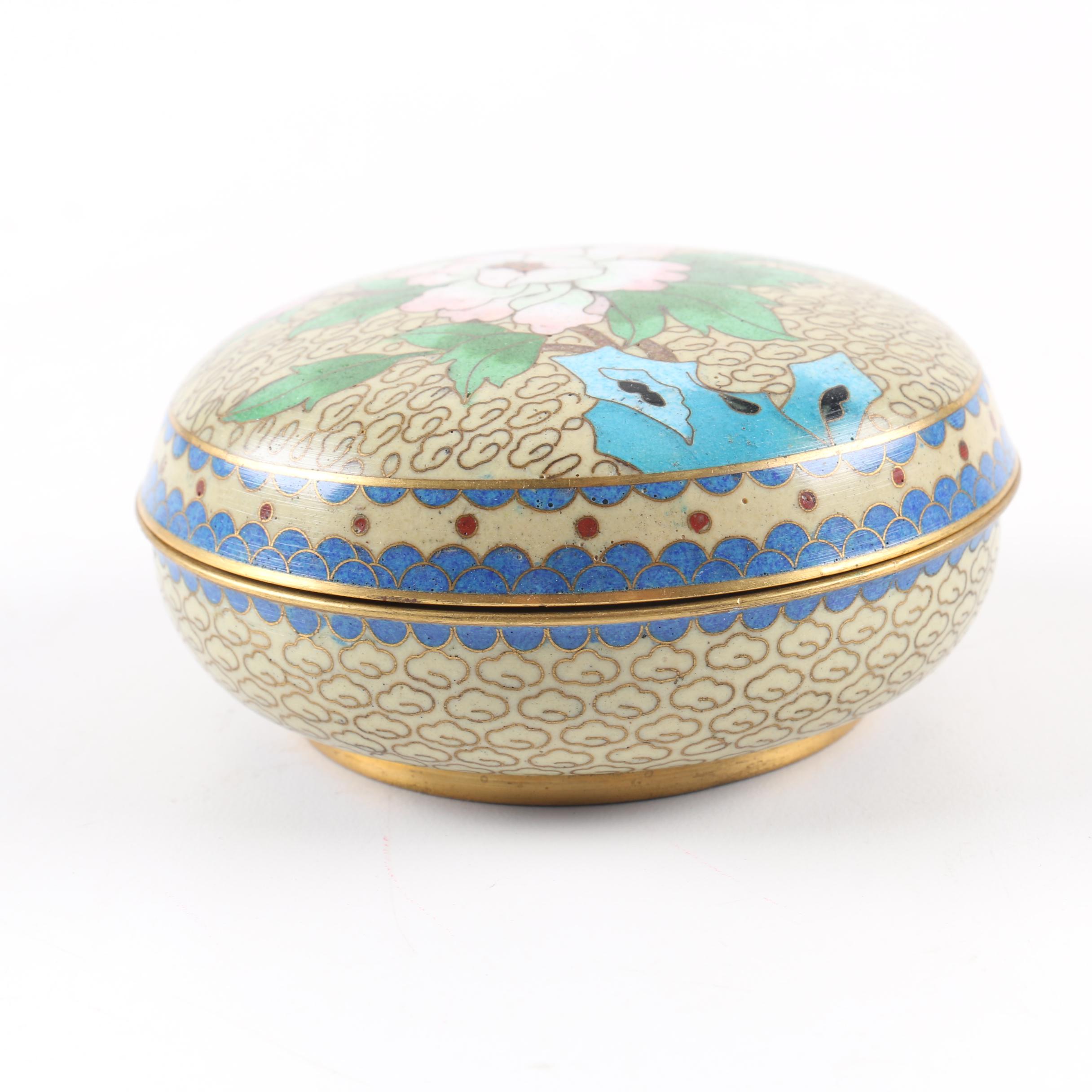 Chinese Cloisonné Trinket Box