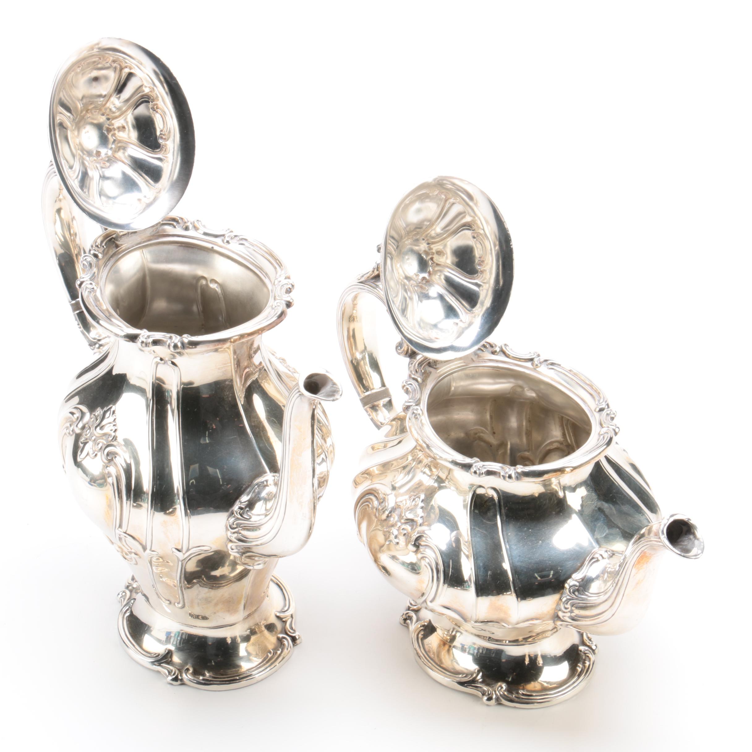 Gorham "Chantilly" Silver Plate Coffee and Tea Service