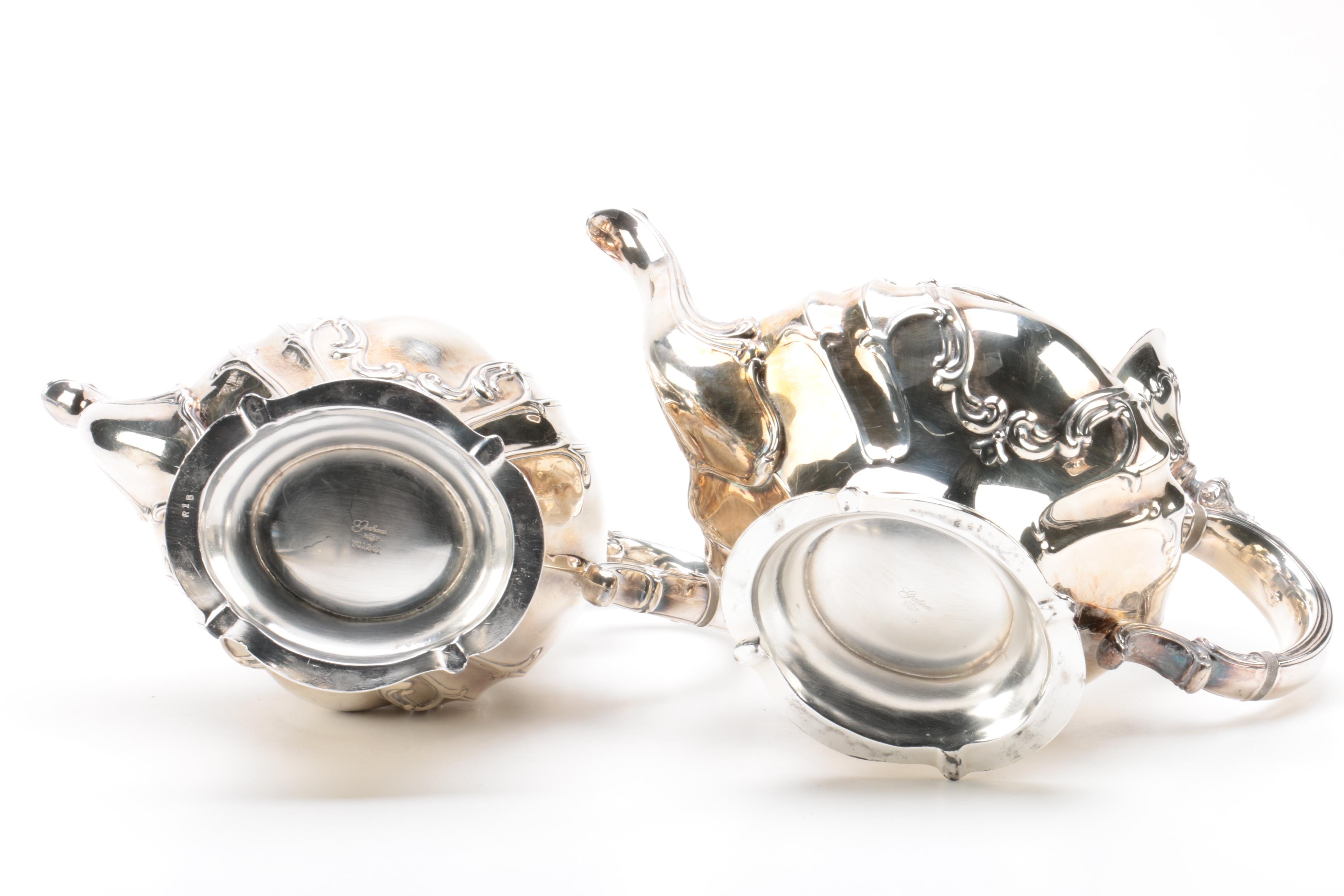 Gorham "Chantilly" Silver Plate Coffee and Tea Service