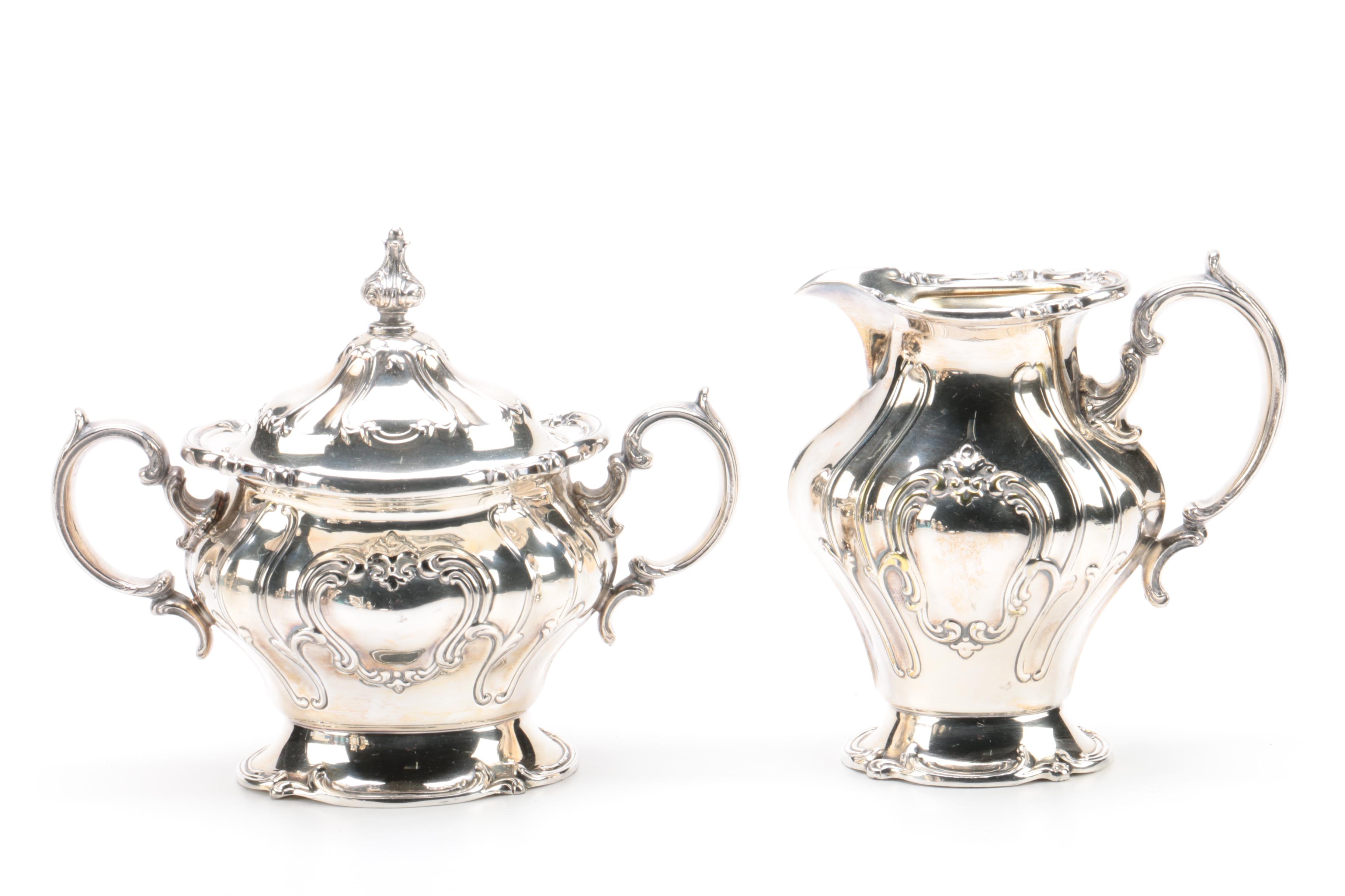 Gorham "Chantilly" Silver Plate Coffee and Tea Service