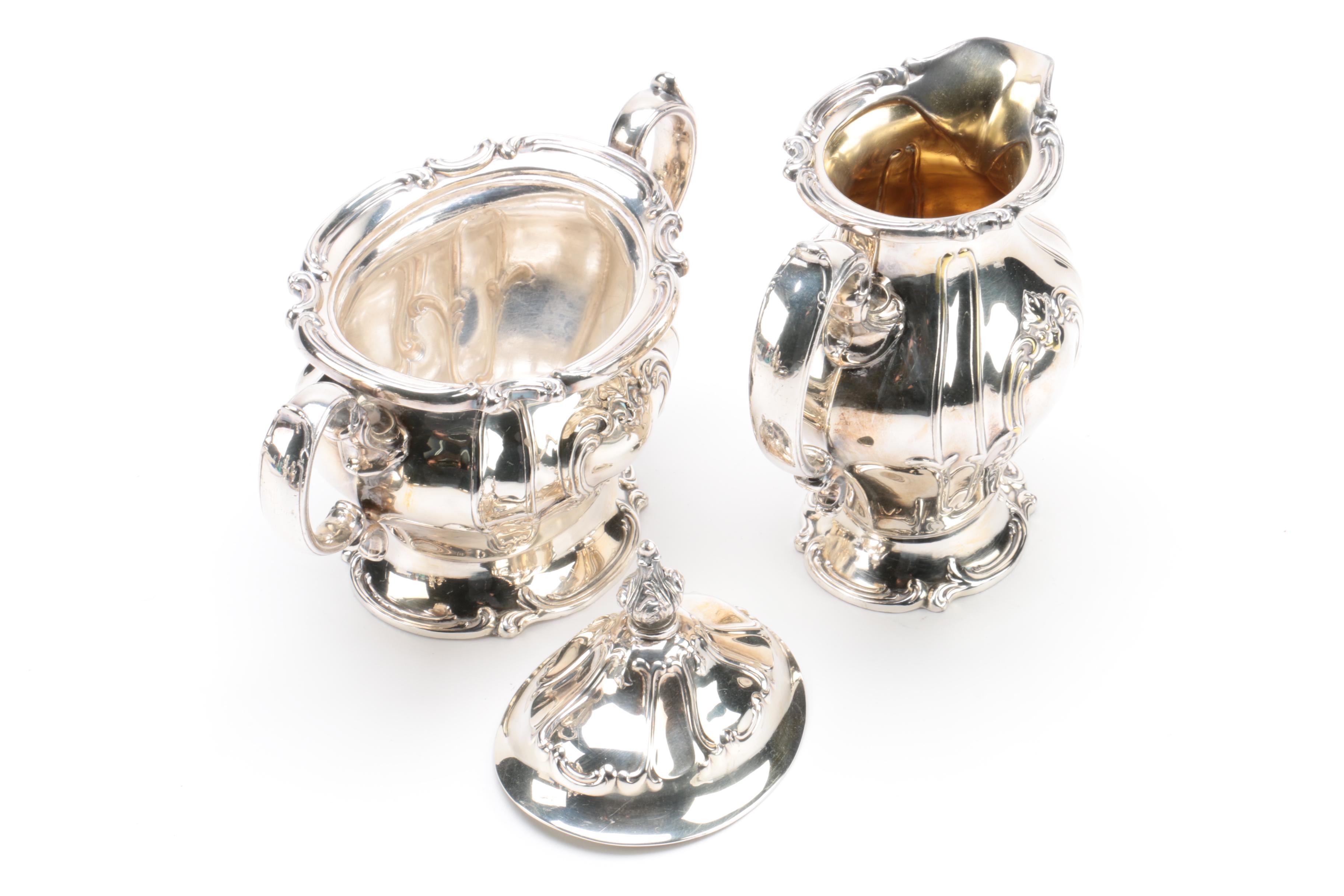 Gorham "Chantilly" Silver Plate Coffee and Tea Service