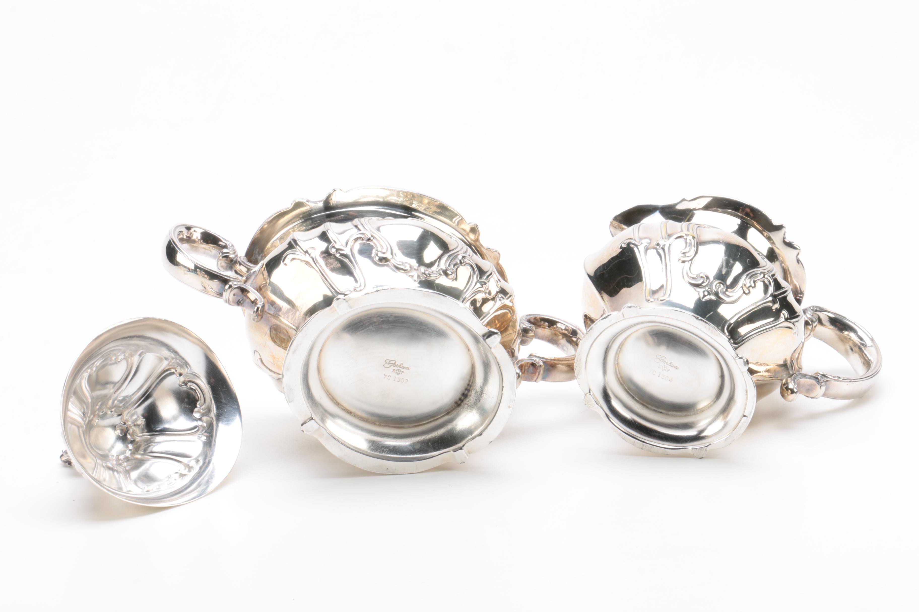 Gorham "Chantilly" Silver Plate Coffee and Tea Service