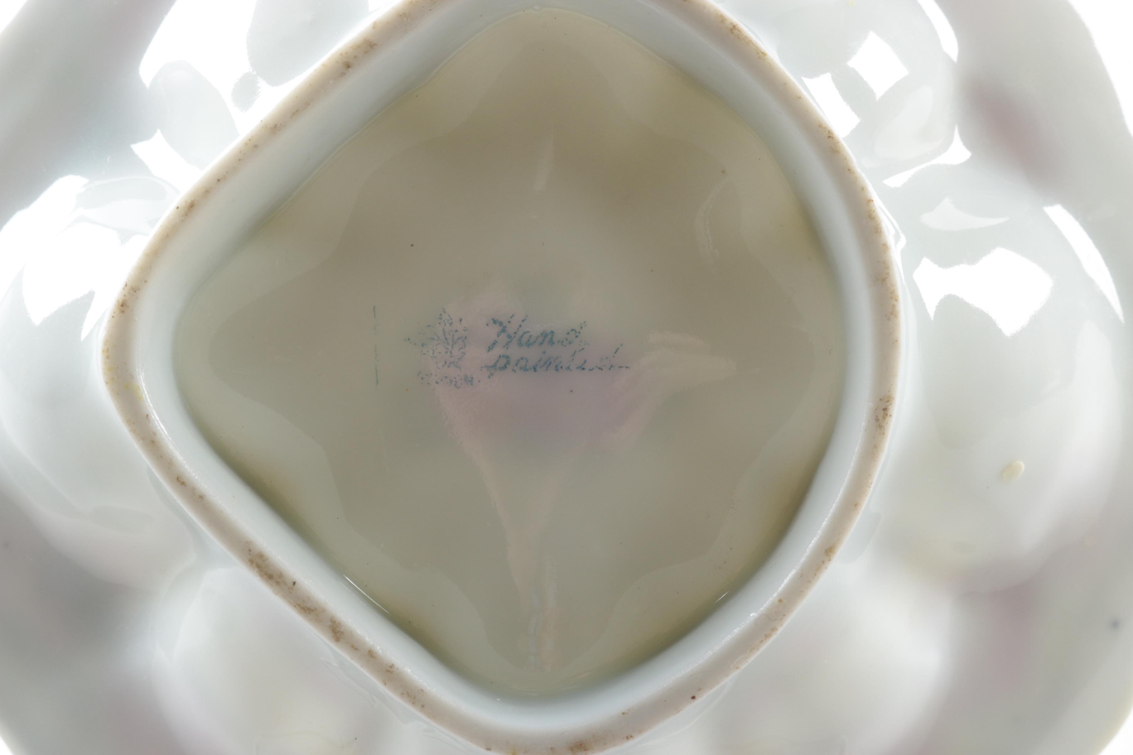 Hand-painted Nippon Porcelain Lemon Server ca. 1891-1921