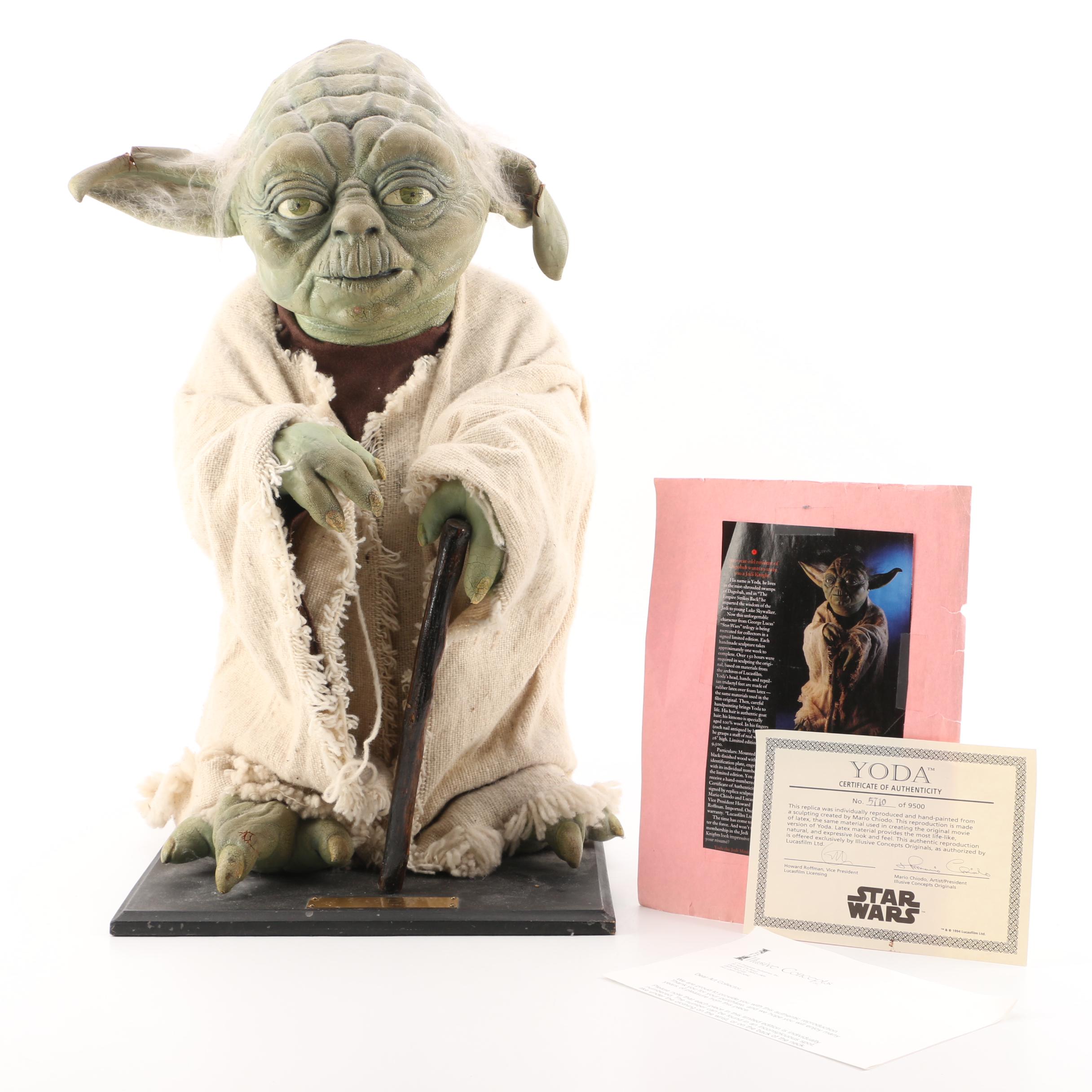 1994 Illusive Concepts "Yoda" Prop Sculpture by Mario Chiodo