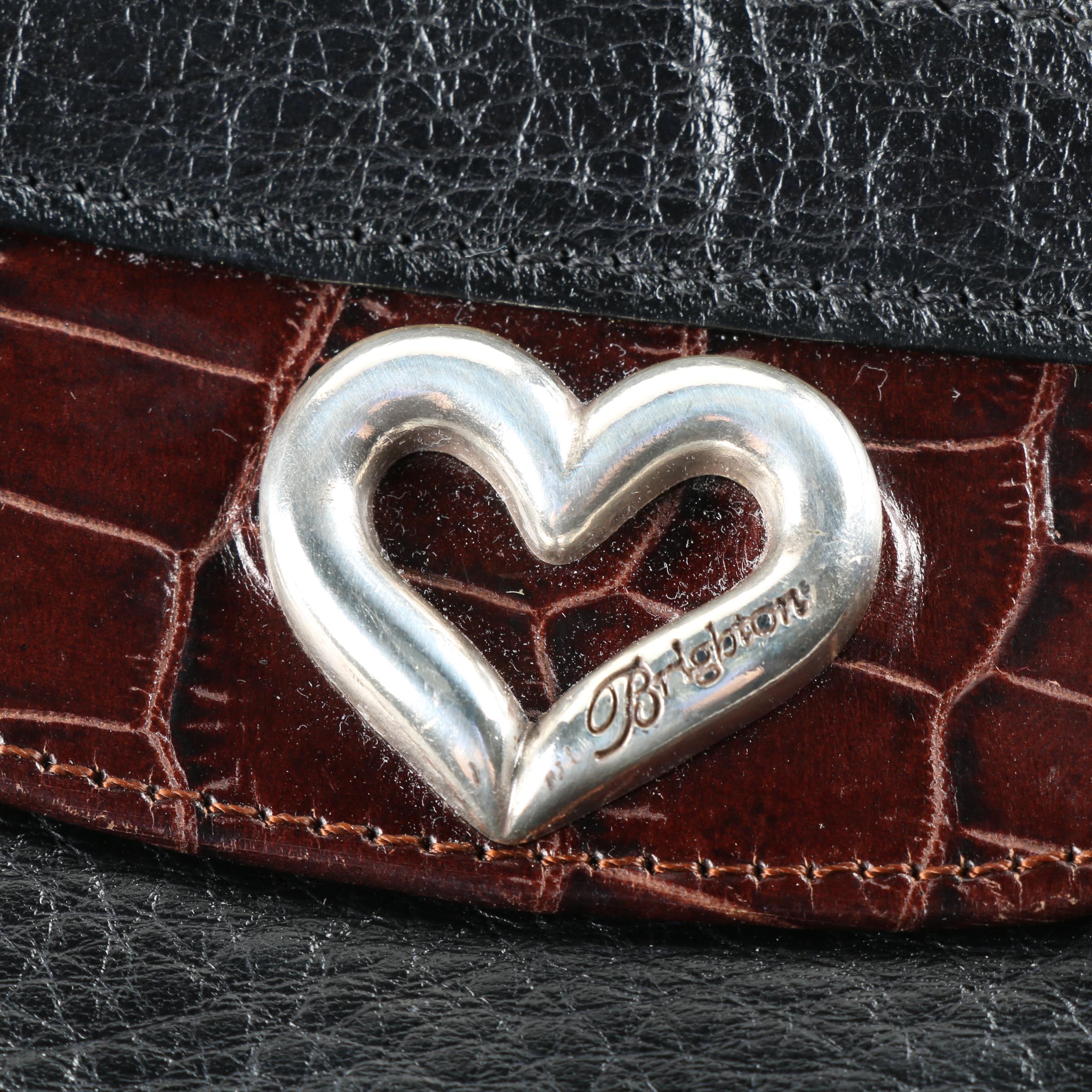 Brighton Heart Handled Leather Bag with Coin Purse