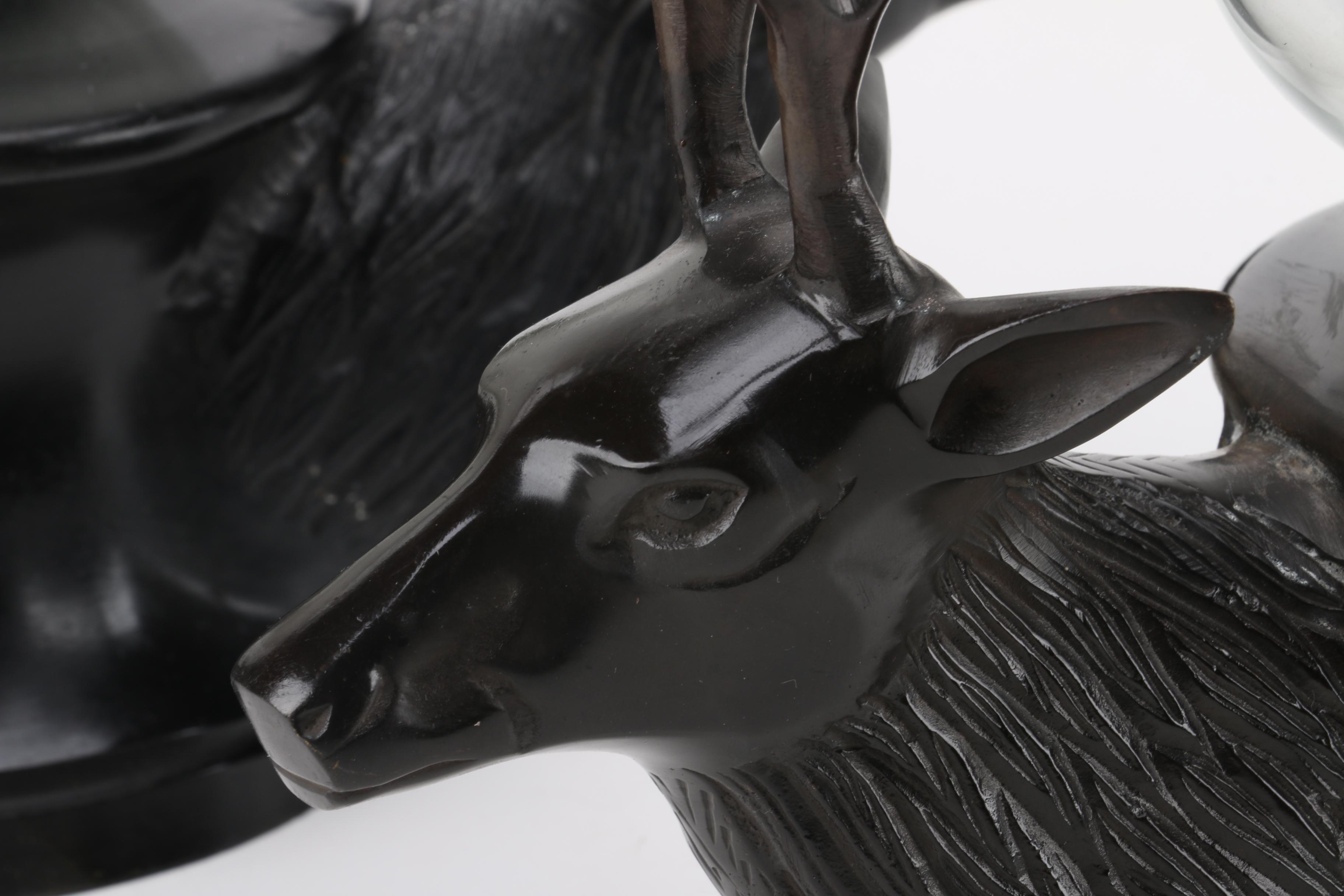 Stetson Metal Elk Candle Votives