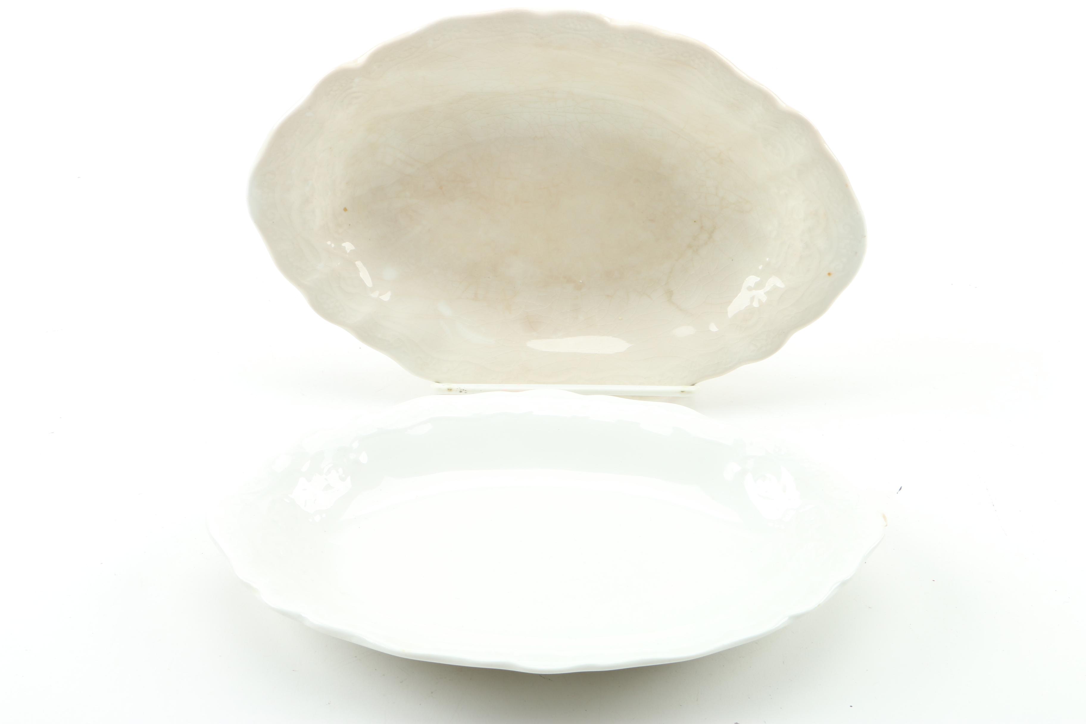 Assorted Vintage and Antique Serveware Including Limoges