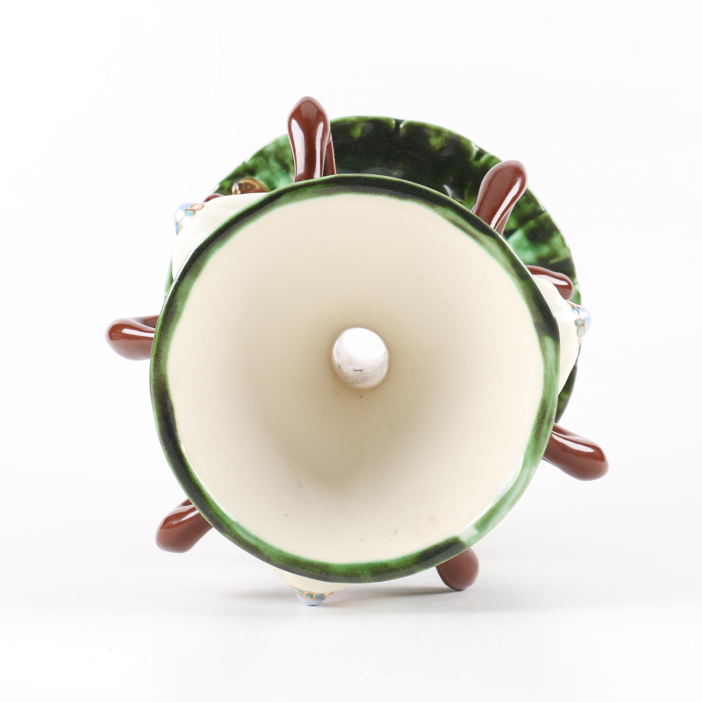 Vintage Hand-Painted Brayton Laguna Ceramic Blackamoor Tazza