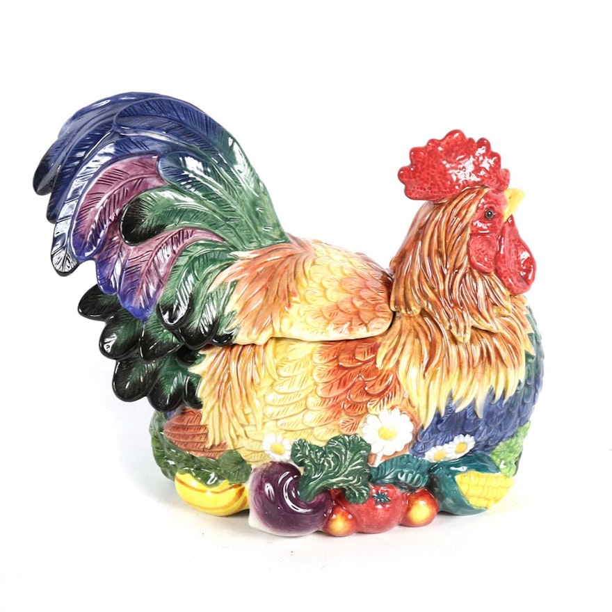 Fitz and Floyd "Coq du Village" Soup Tureen