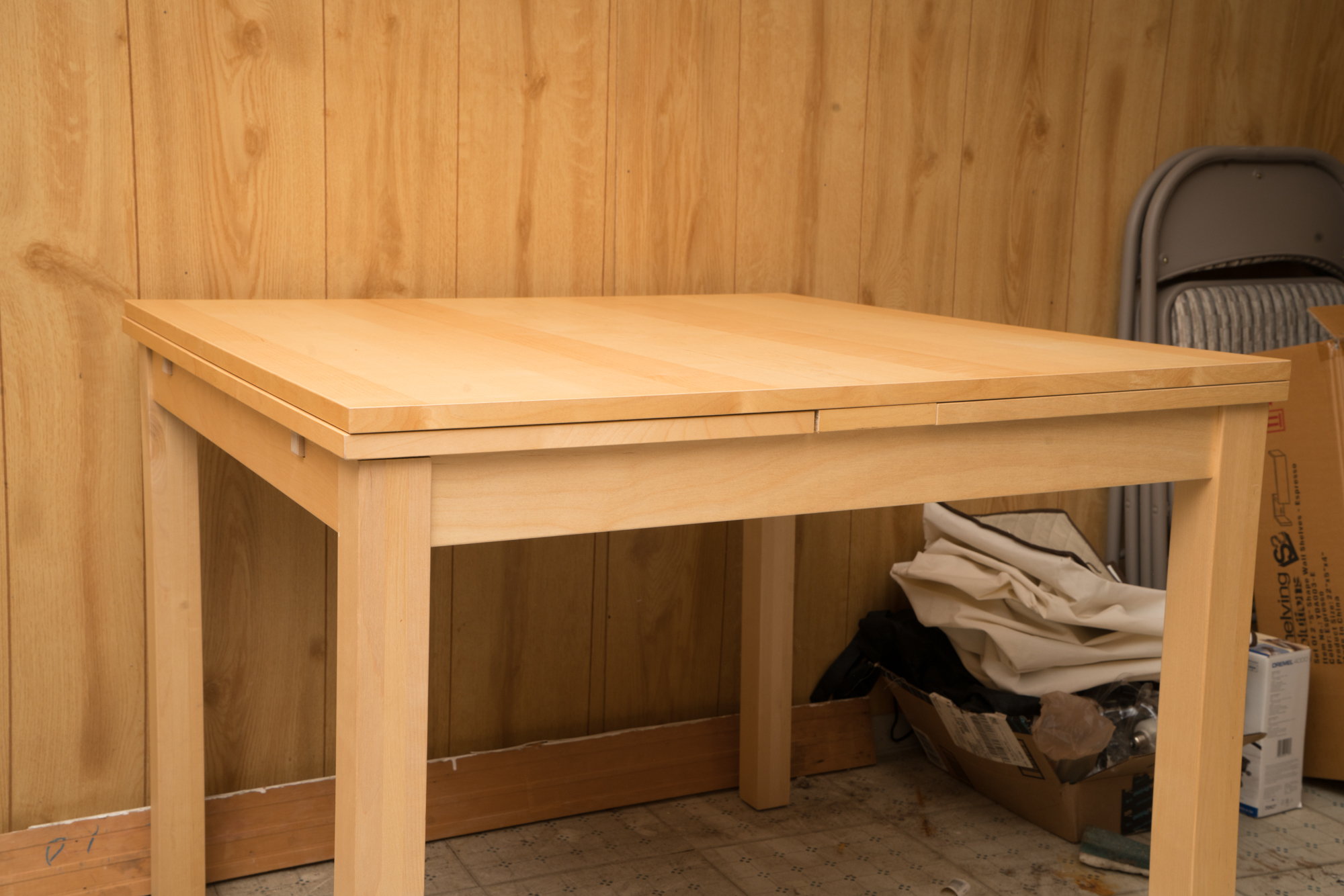 Maple Finished Square Dining Table by IKEA