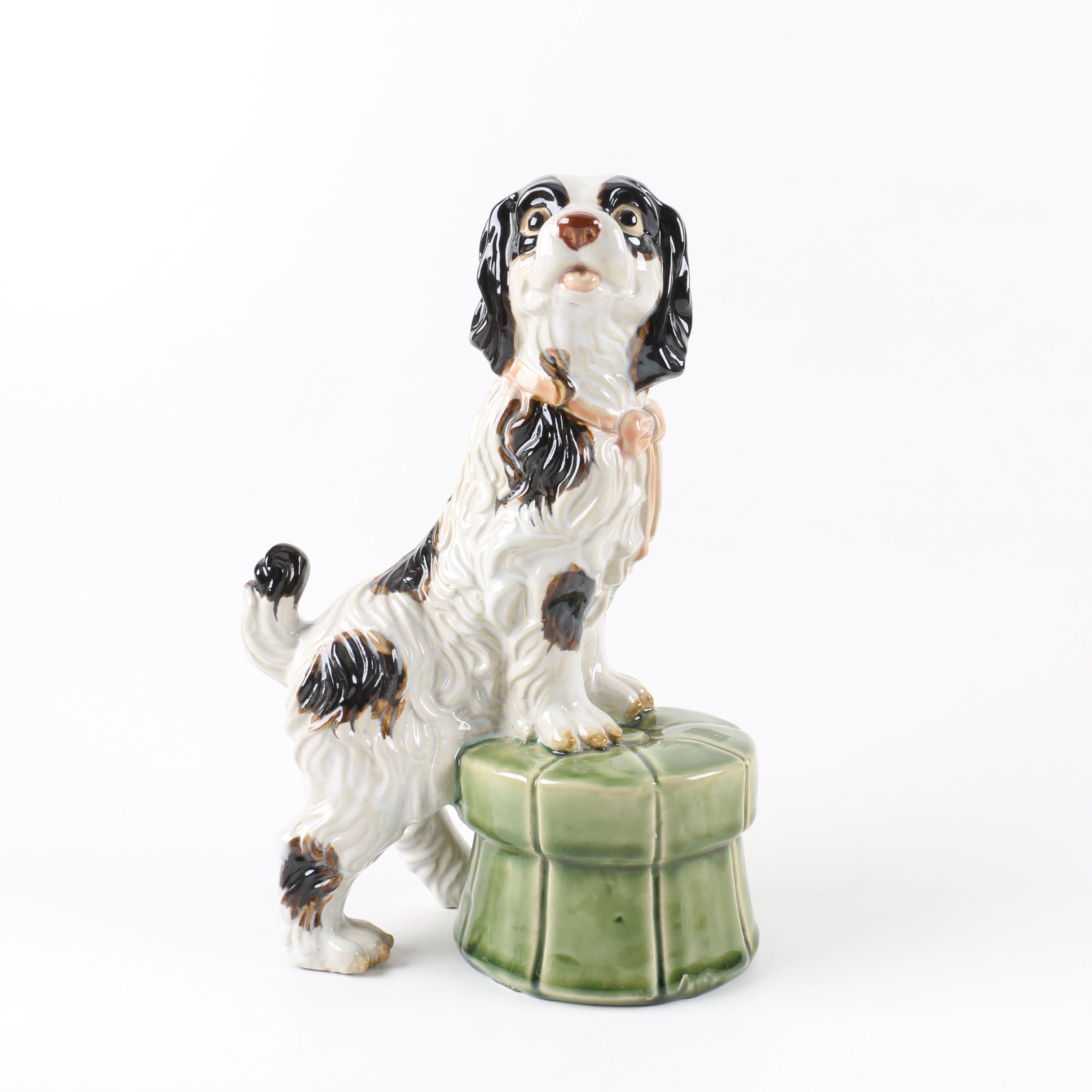 Collection of Three Ceramic Dog Figurines