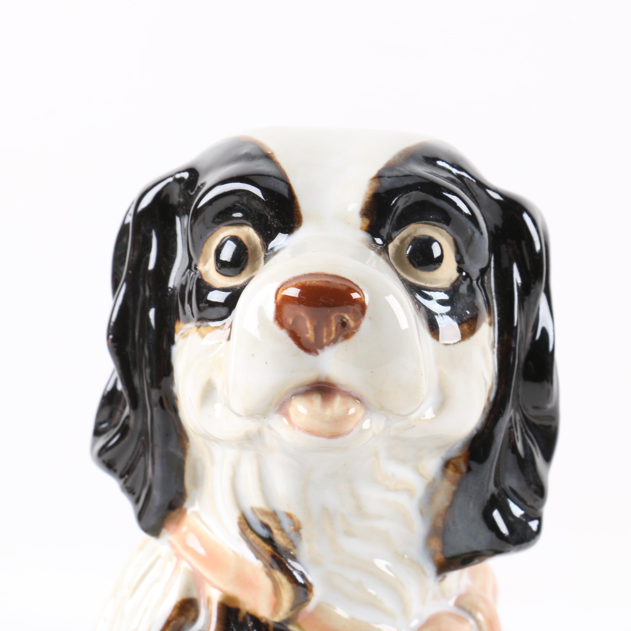 Collection of Three Ceramic Dog Figurines