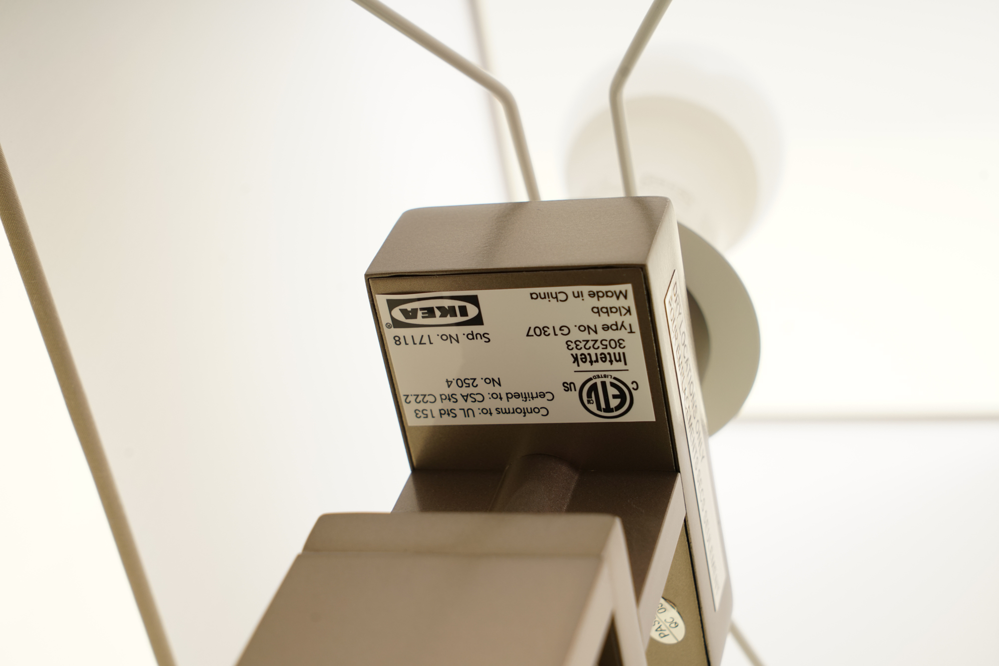 "KLAAB" Metal Floor Lamp by IKEA