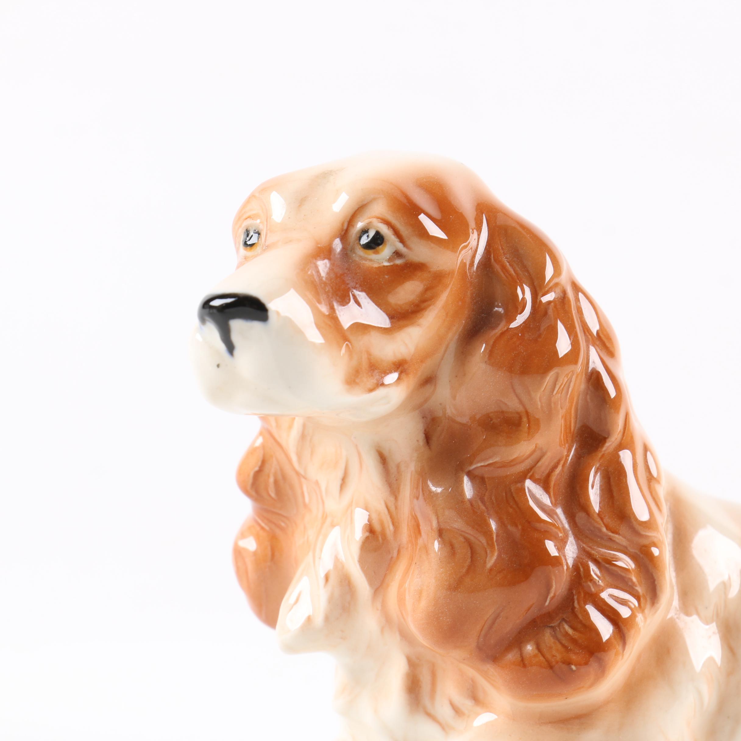 Collection of Three Ceramic Dog Figurines