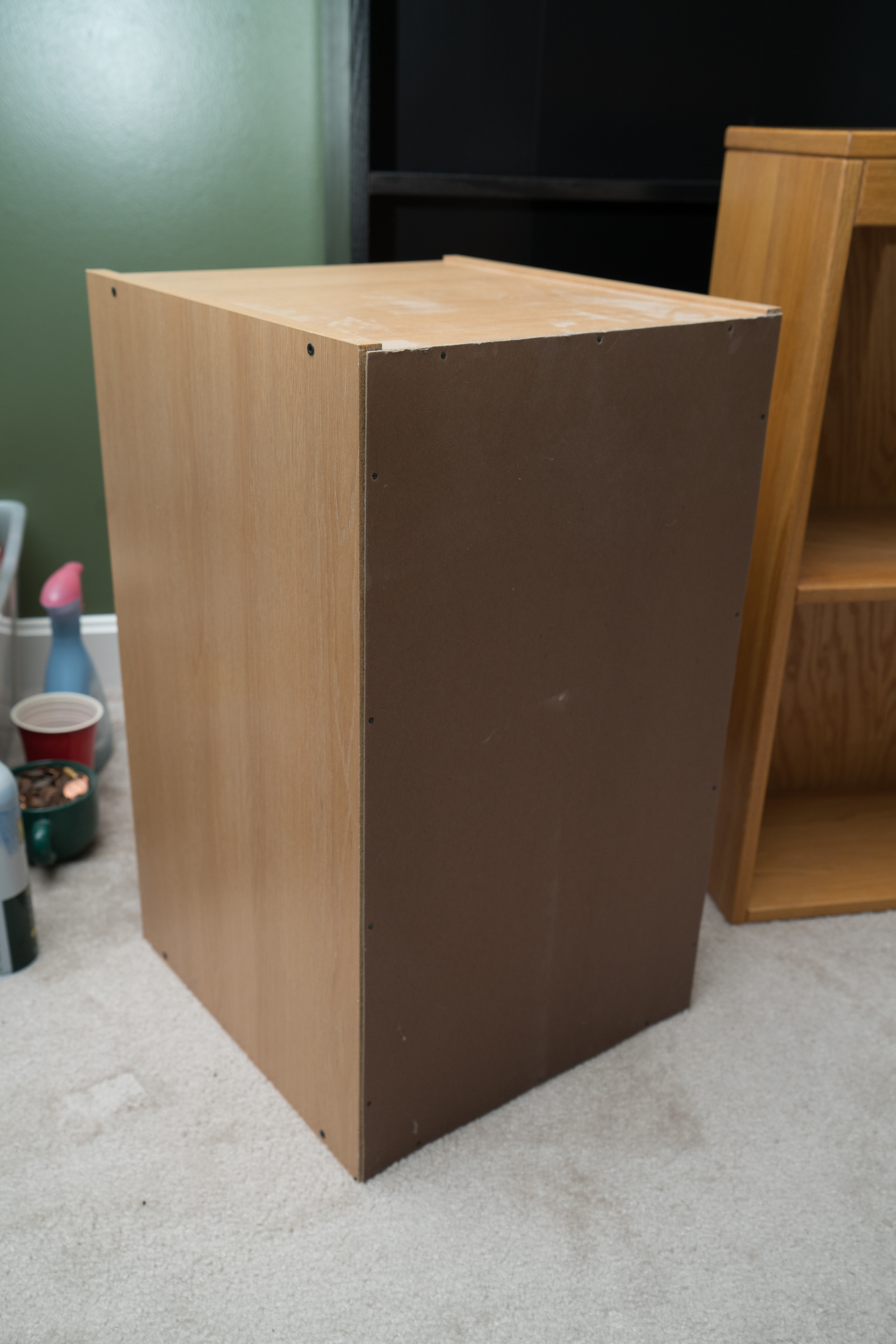 Oak Bookcase by Adden Furniture with Two Drawer File Cabinet