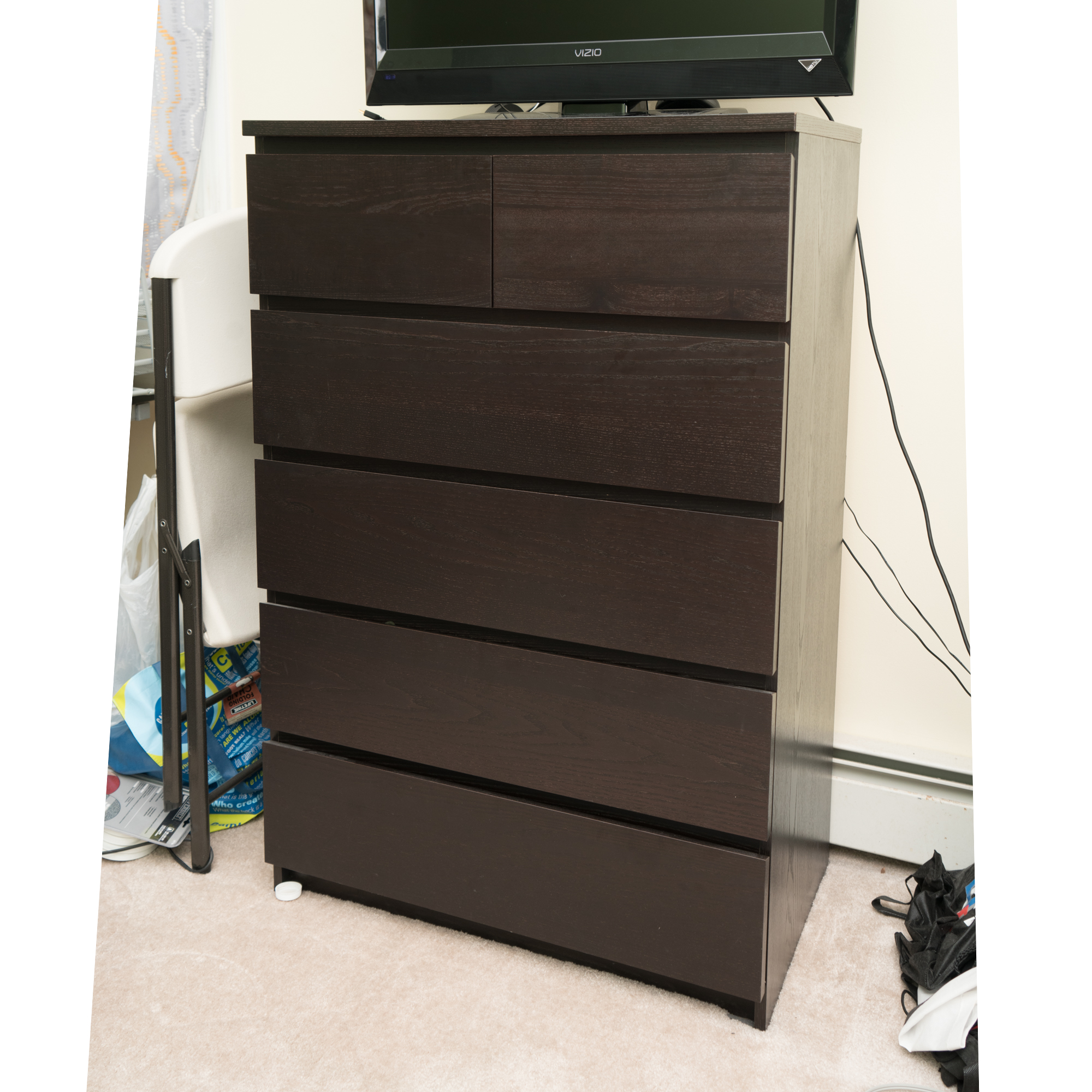 Contemporary Style Tall Chest of Drawers