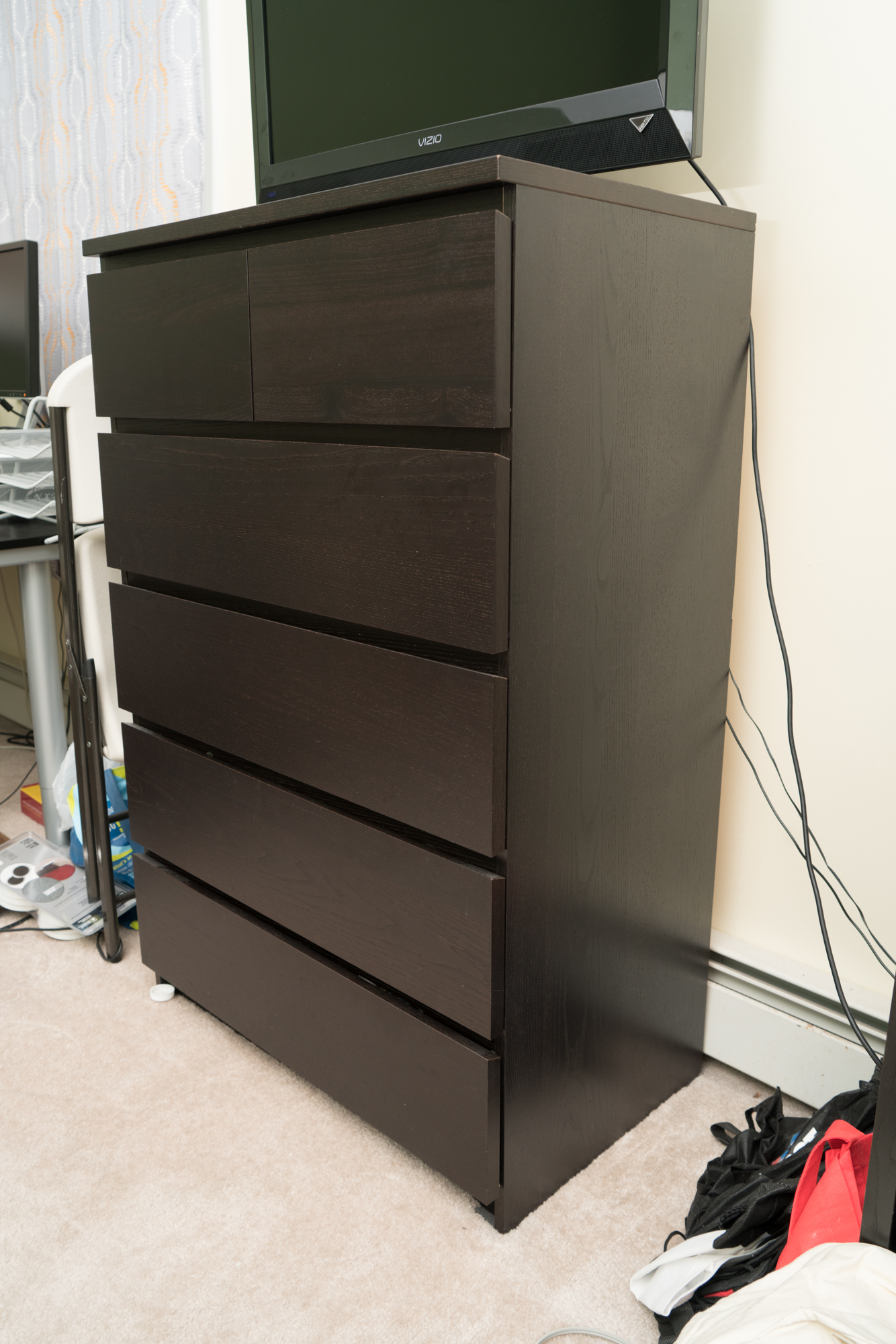 Contemporary Style Tall Chest of Drawers