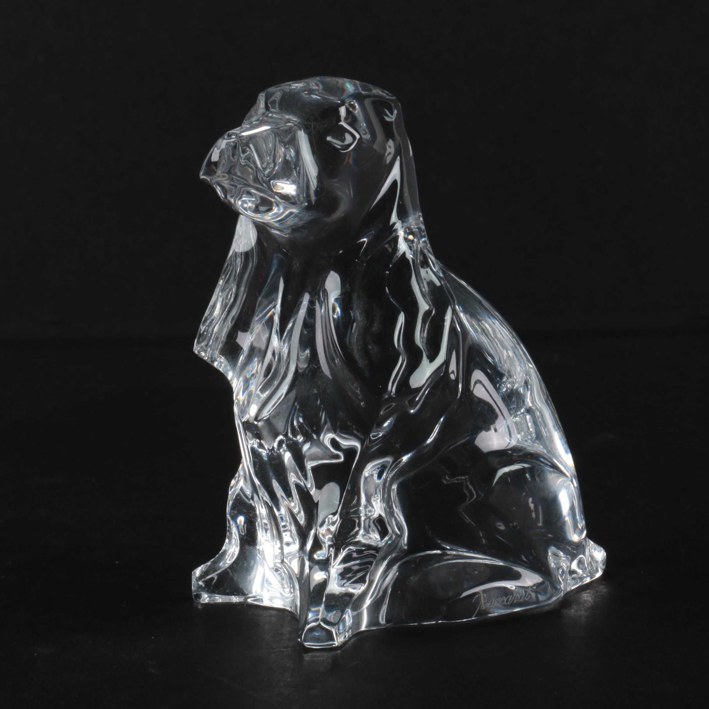 Baccarat Crystal Cocker Spaniel Figurine